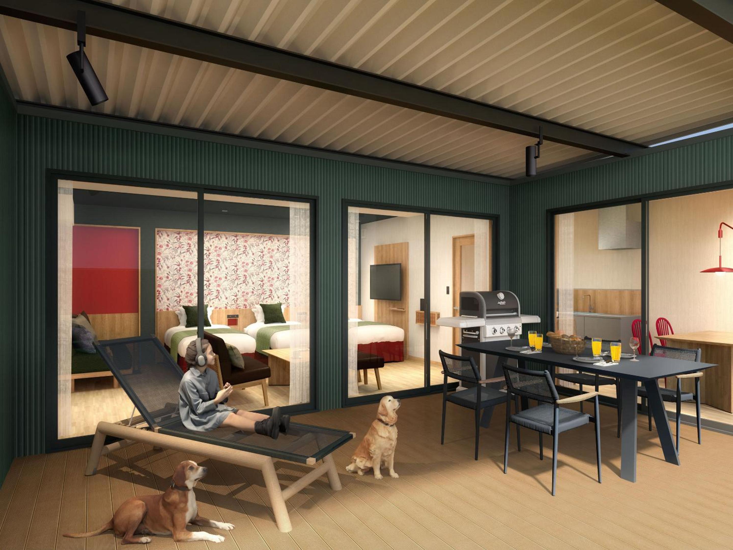 Garden Terrace Villa with Private Dog Park and Sauna