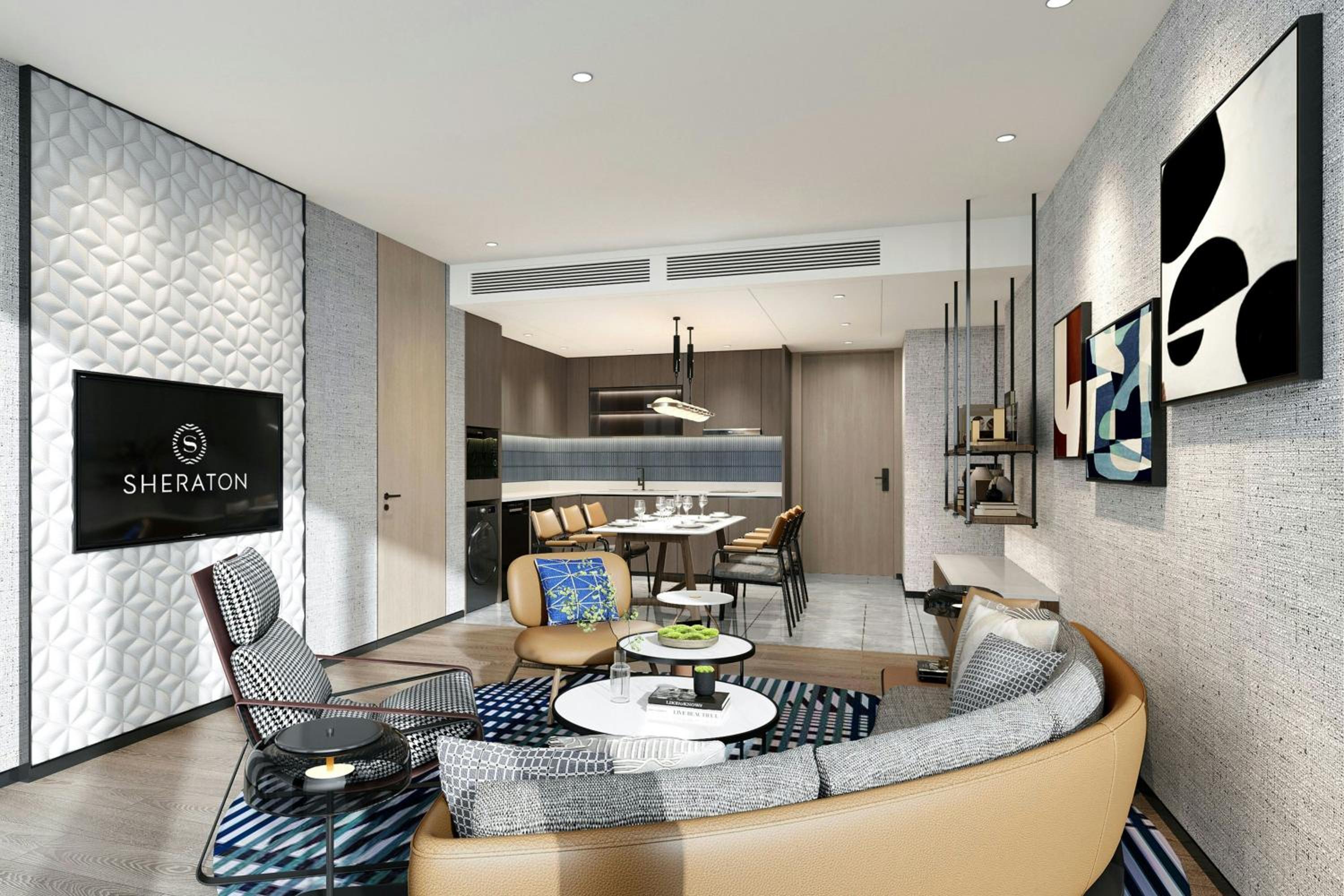 One-Bedroom Apartment with King Bed, Sofa Bed and City View