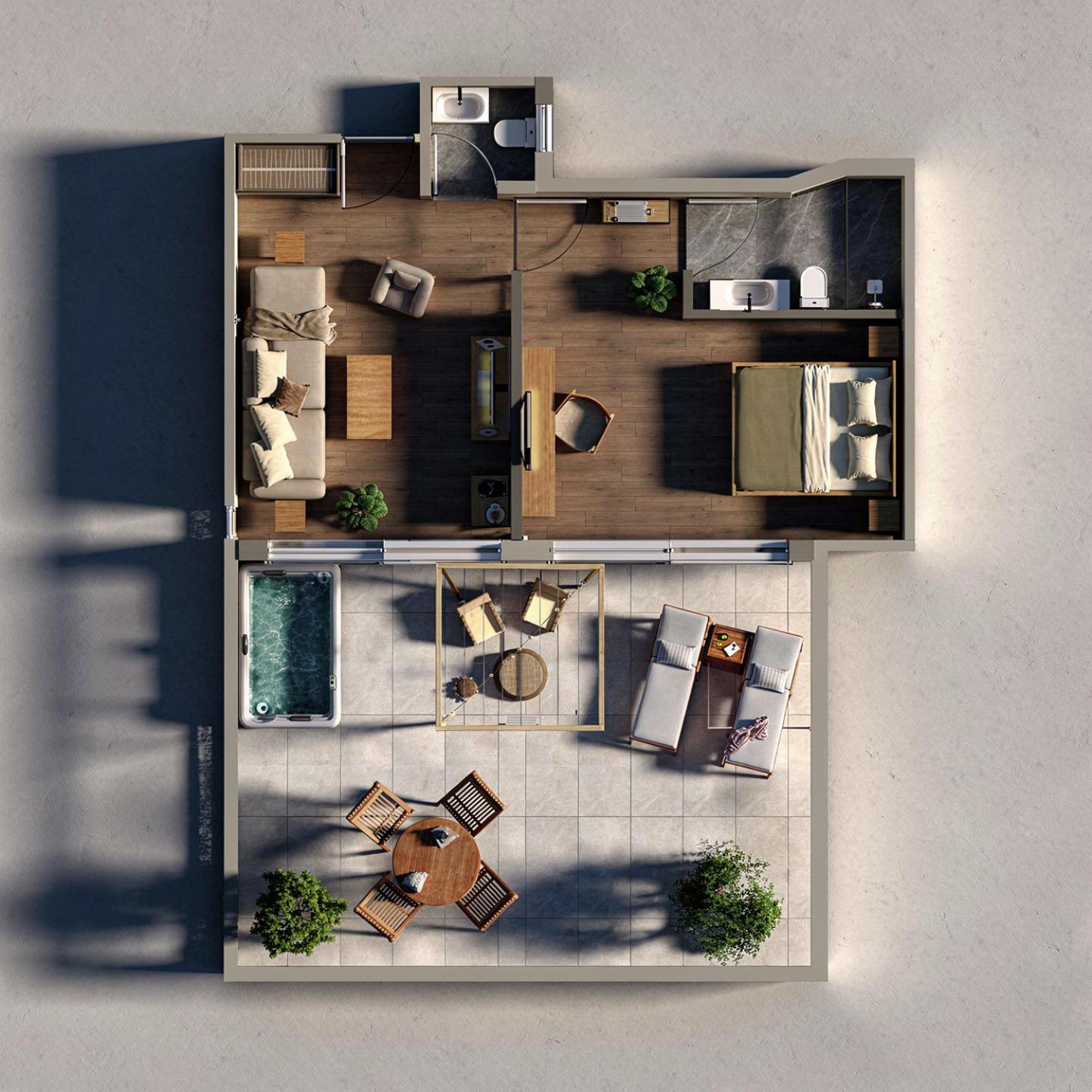Penthouse Comfort Suite with Hot Tub