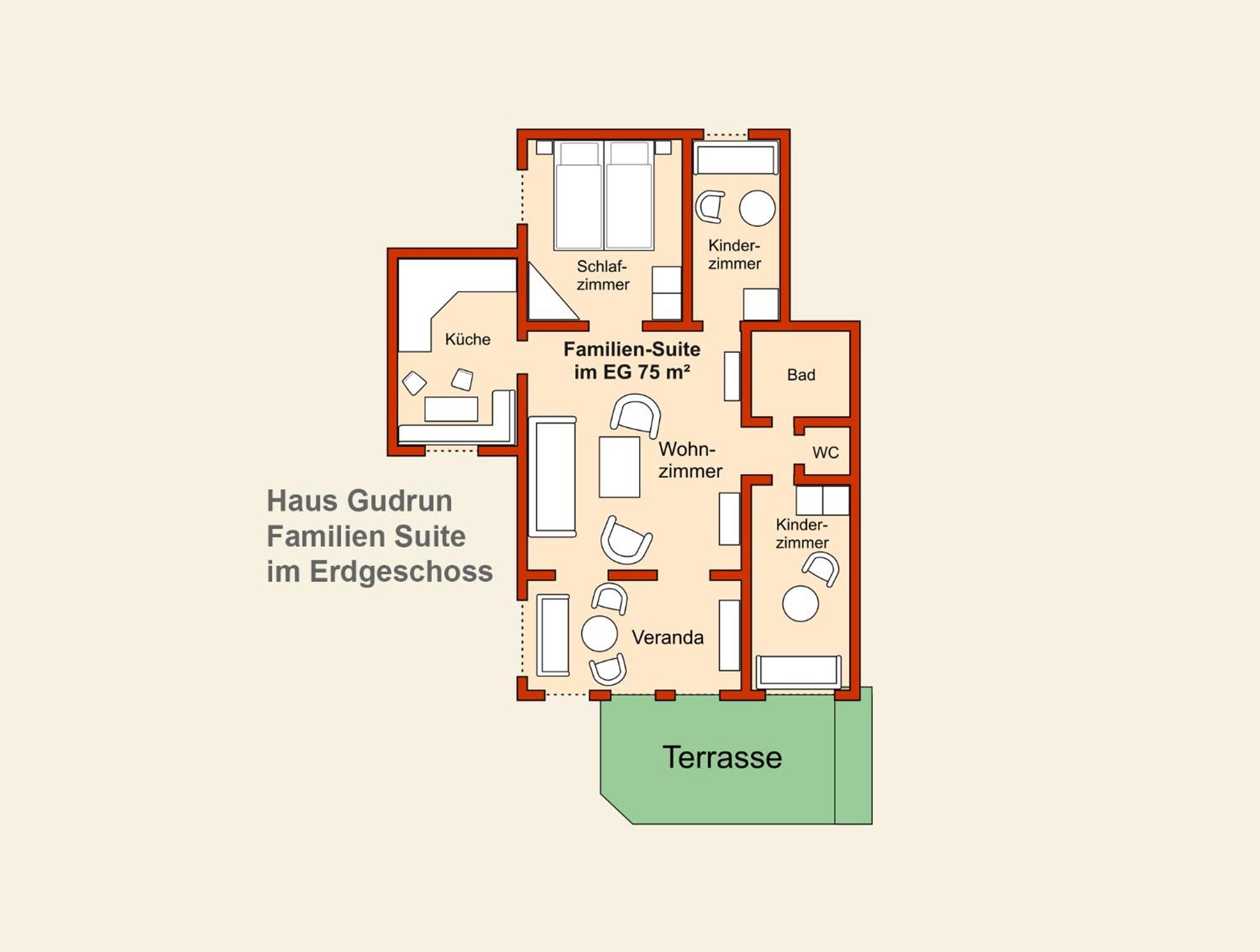 Three-Bedroom Apartment With Terrace photo 2