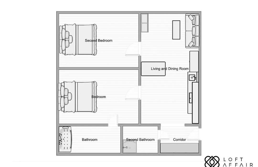 Two-Bedroom Family Apartment