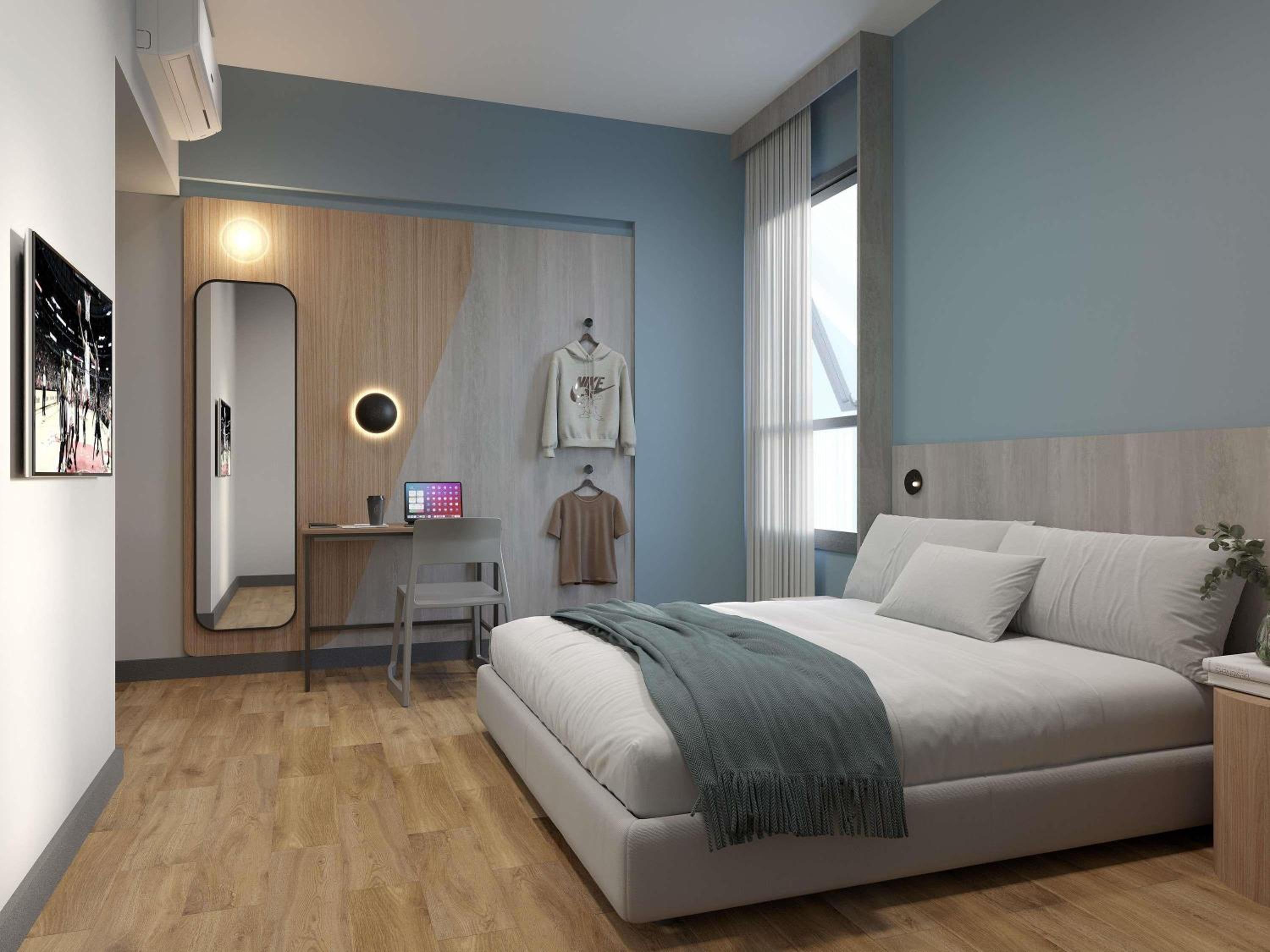 Standard Room with One Double Bed and One Single Bed - Mobility Access photo 3