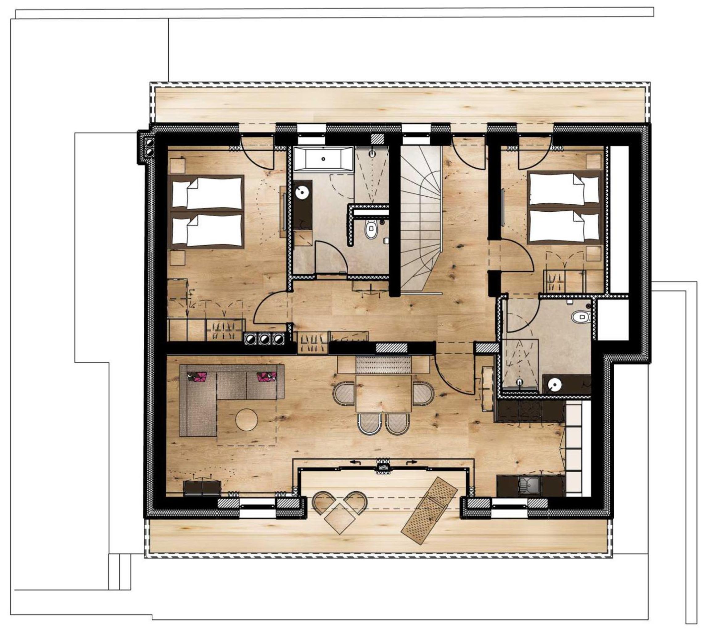  Two-Bedroom Apartment - Top Floor photo 2