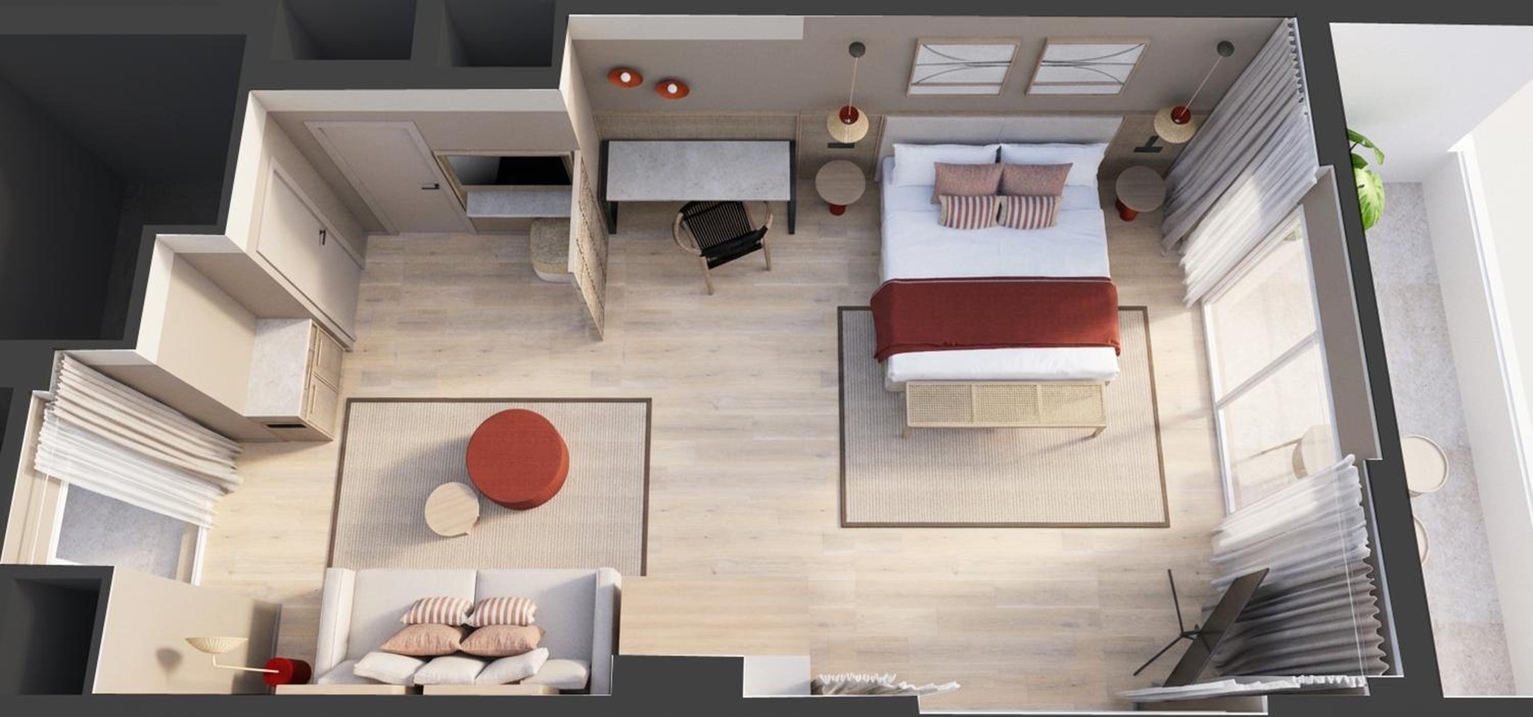 Deluxe Double Room with Balcony and Sea View