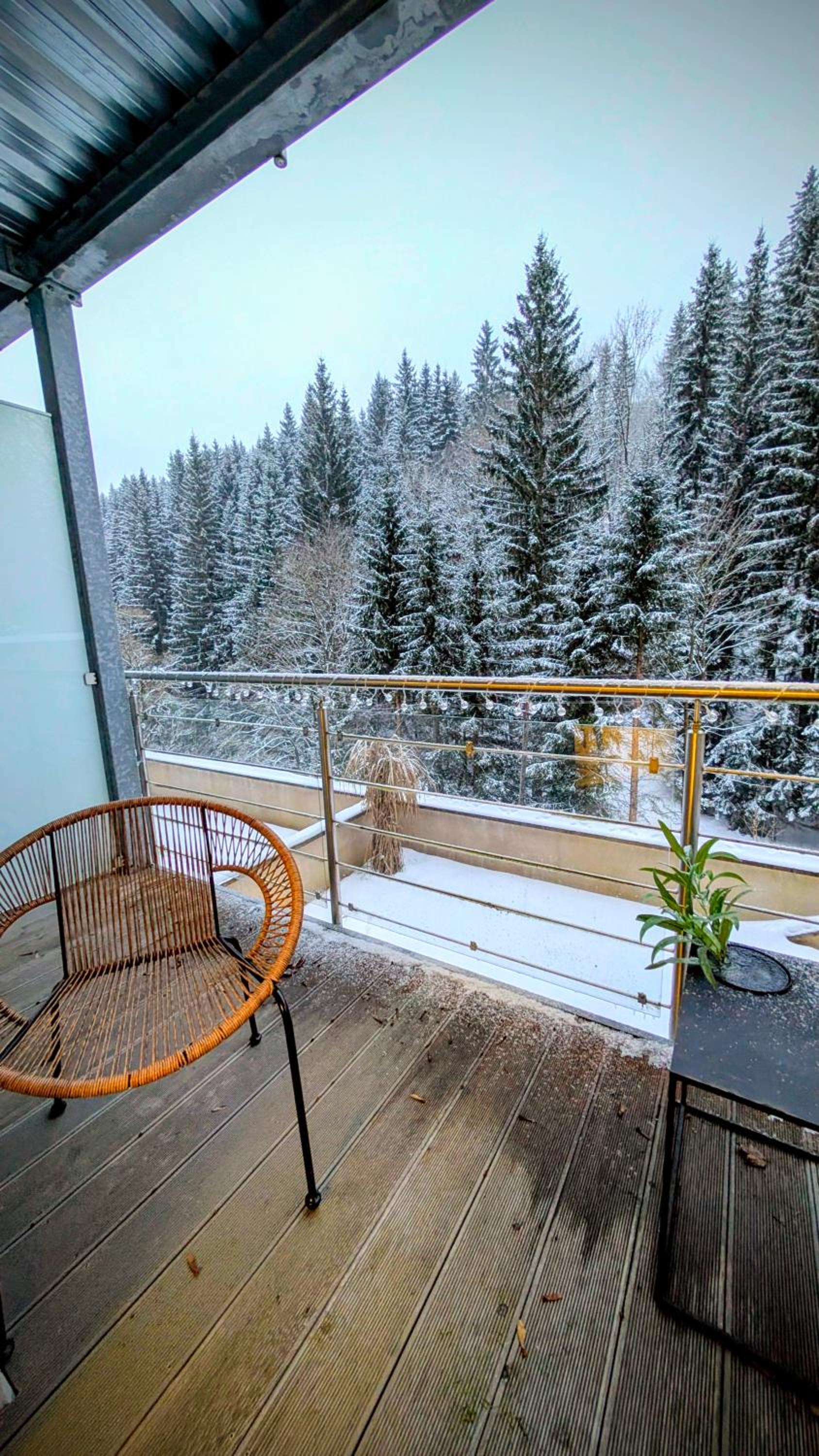 One-Bedroom Apartment with Balcony and Mountain View