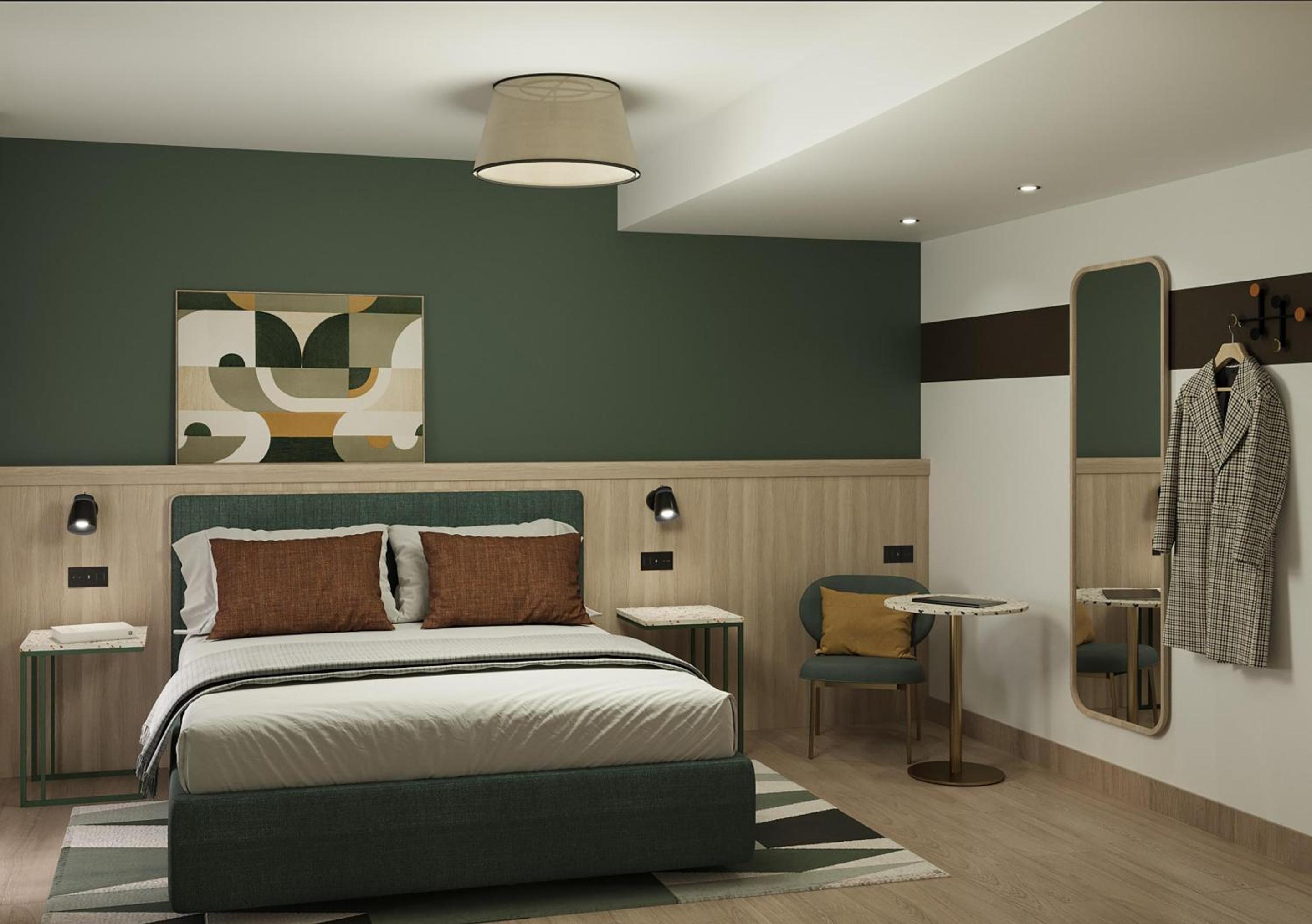 Family Room with One King Bed and Three Single Beds - Non-Smoking
