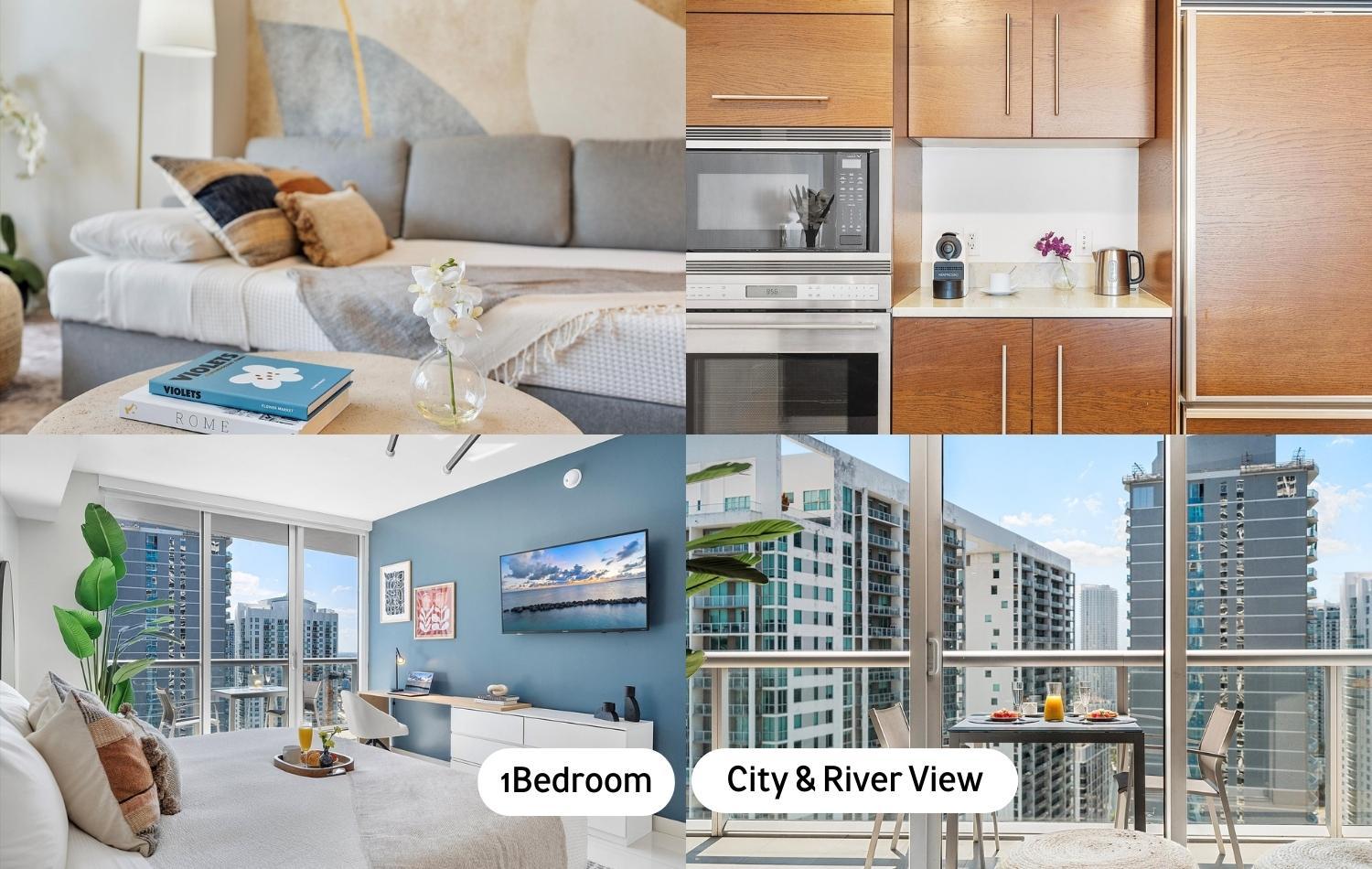 One-Bedroom Apartment with Balcony and Water View
