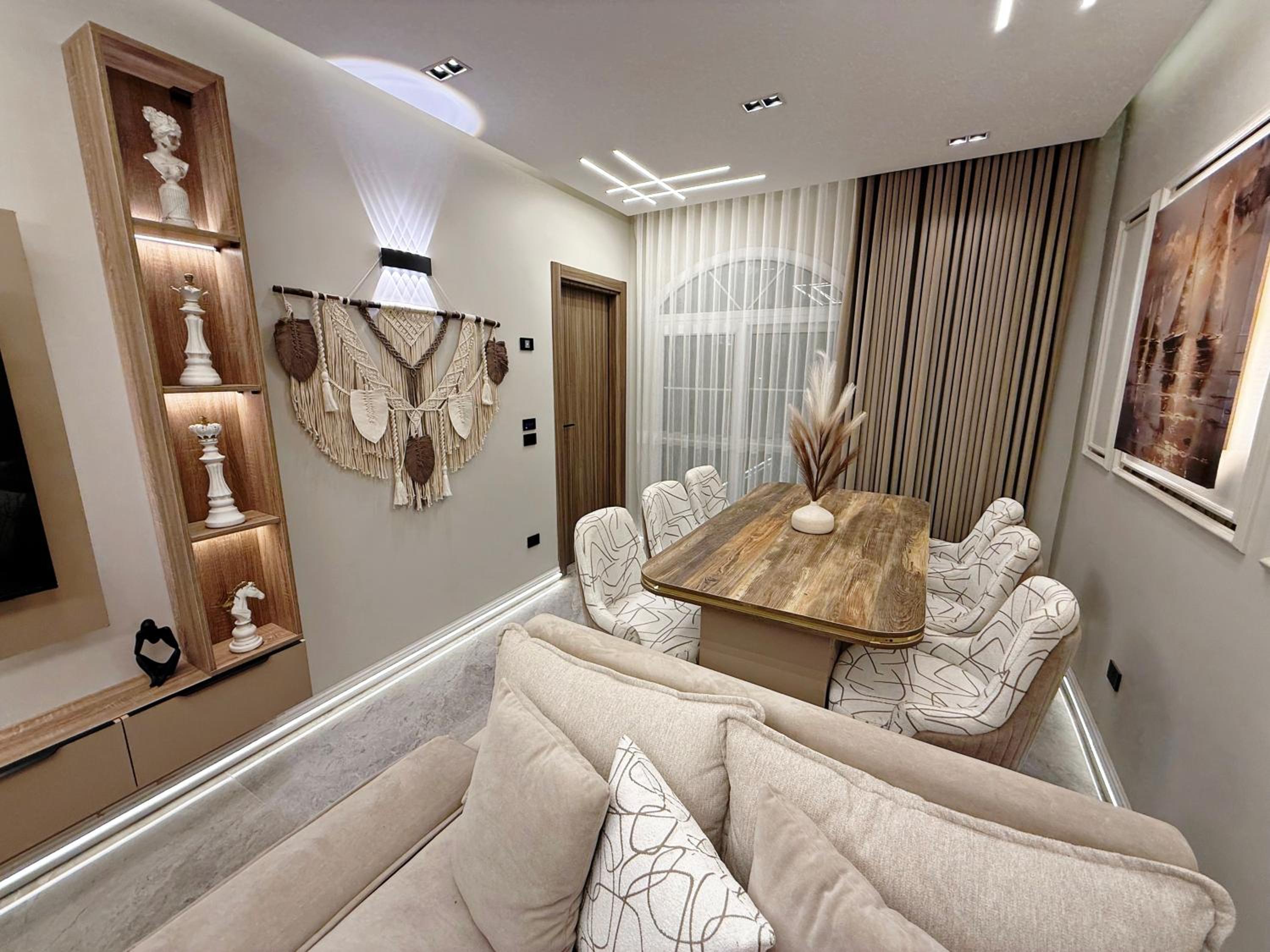 Three-Bedroom Premium Apartment with Balcony