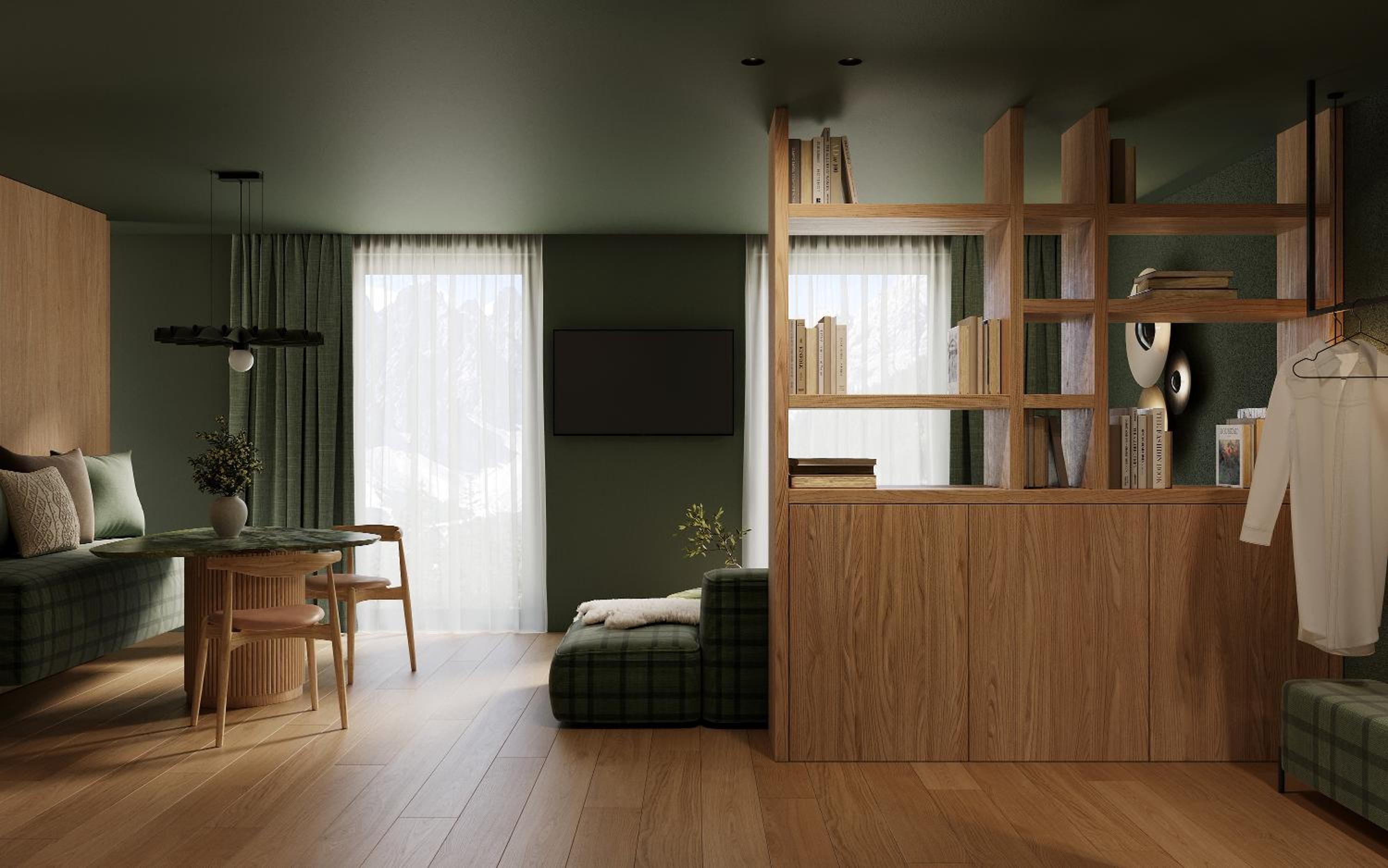 One-Bedroom Apartment with Balcony