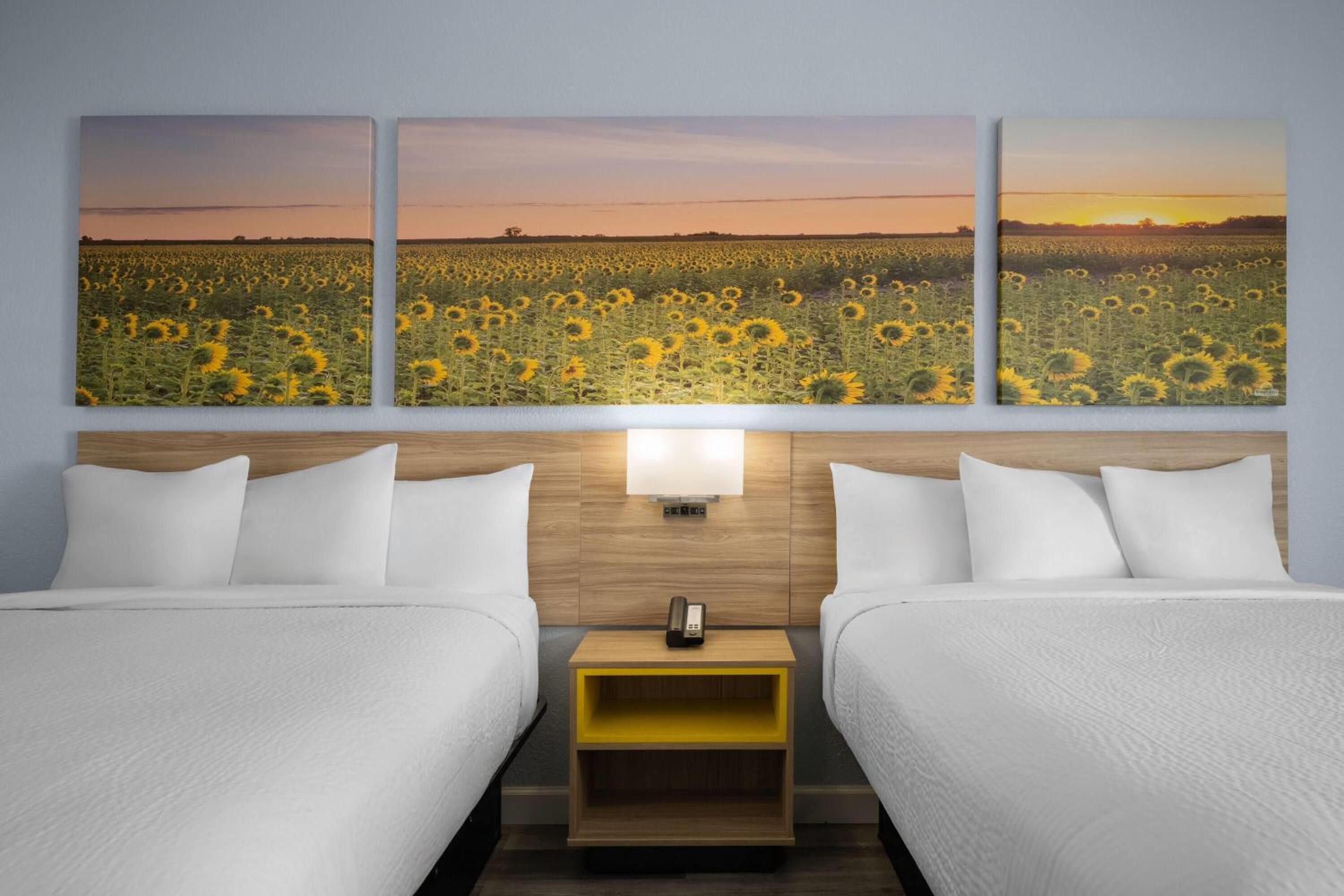Queen Room with Two Queen Beds, Mobility Access and Roll-In shower, Non-Smoking