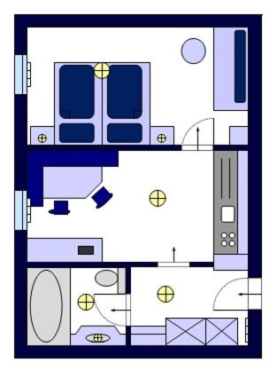 One-Bedroom Family Apartment
