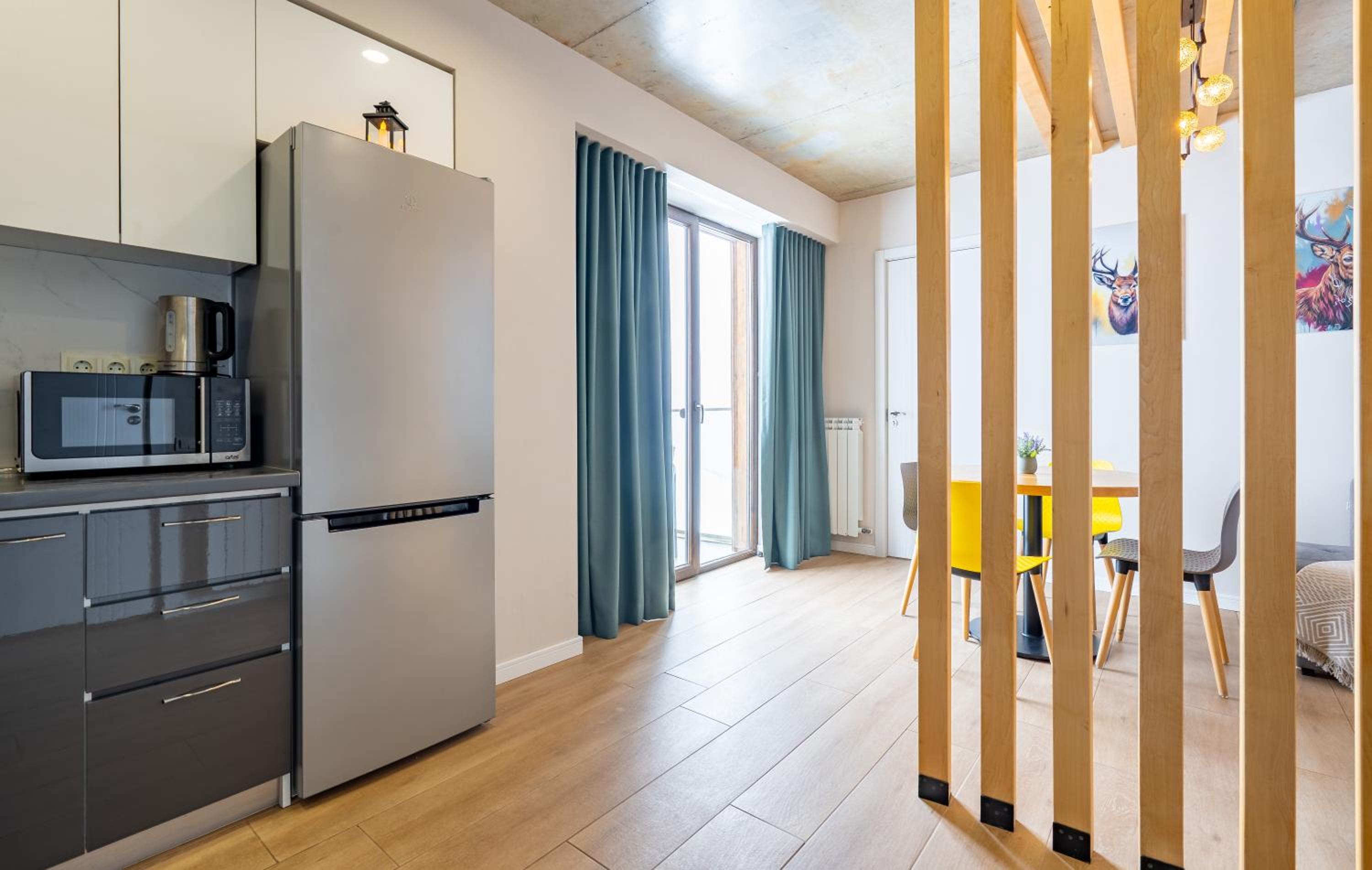 One-Bedroom Apartment with Balcony and Mountain View   photo 2