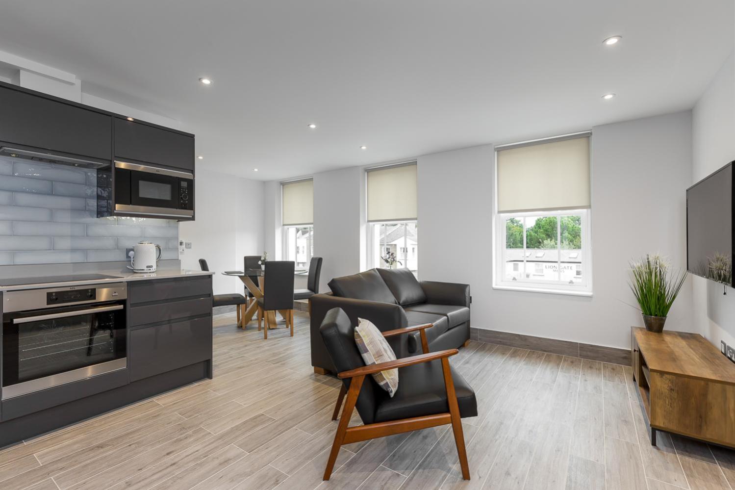 One-Bedroom Apartment with Park View