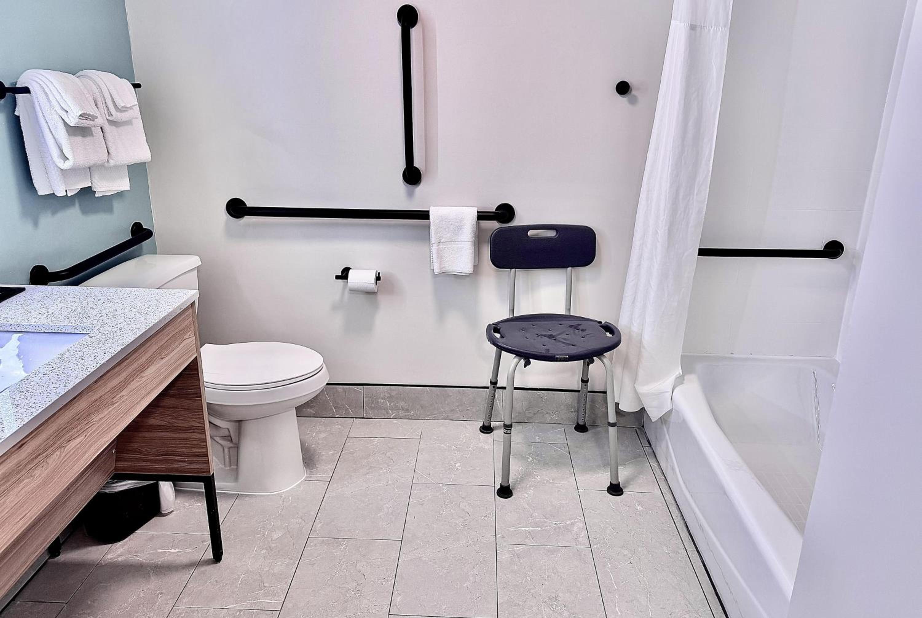 Queen Room - Mobility/Hearing Accessible with Bathtub with Grab Bars/Non-Smoking - Photo 2