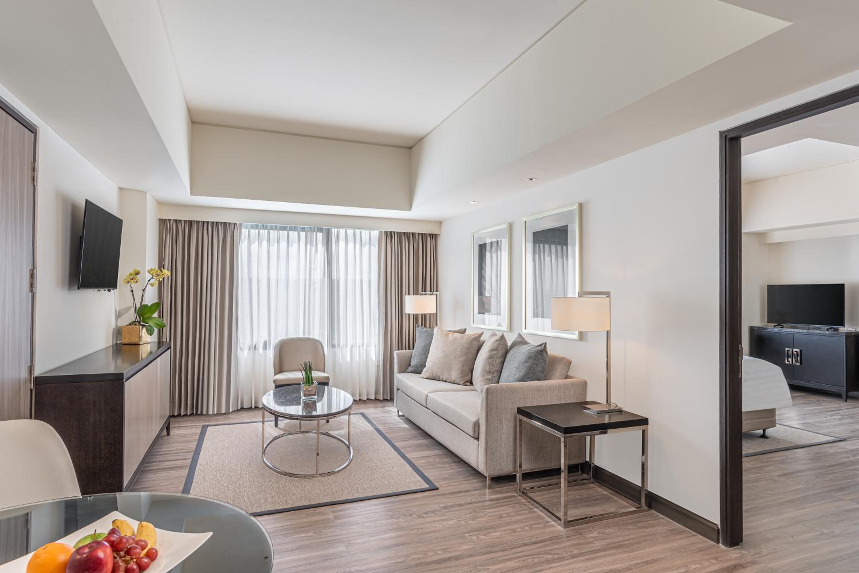 1 King Bed, One-Bedroom Large Suite with Bathtub and Living Area photo 2