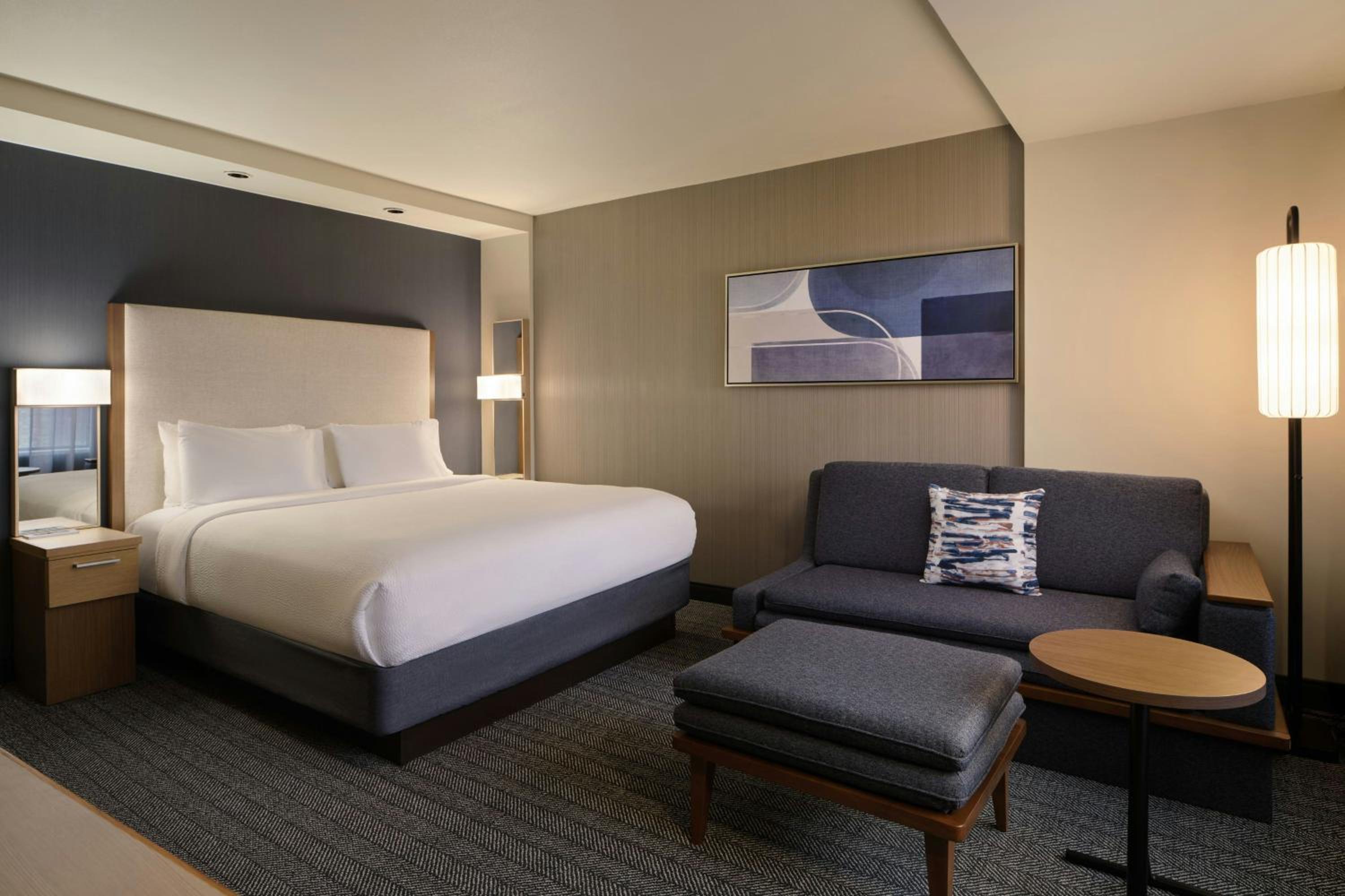 King Room with Roll-In Shower and Sofa Bed - Mobility Access