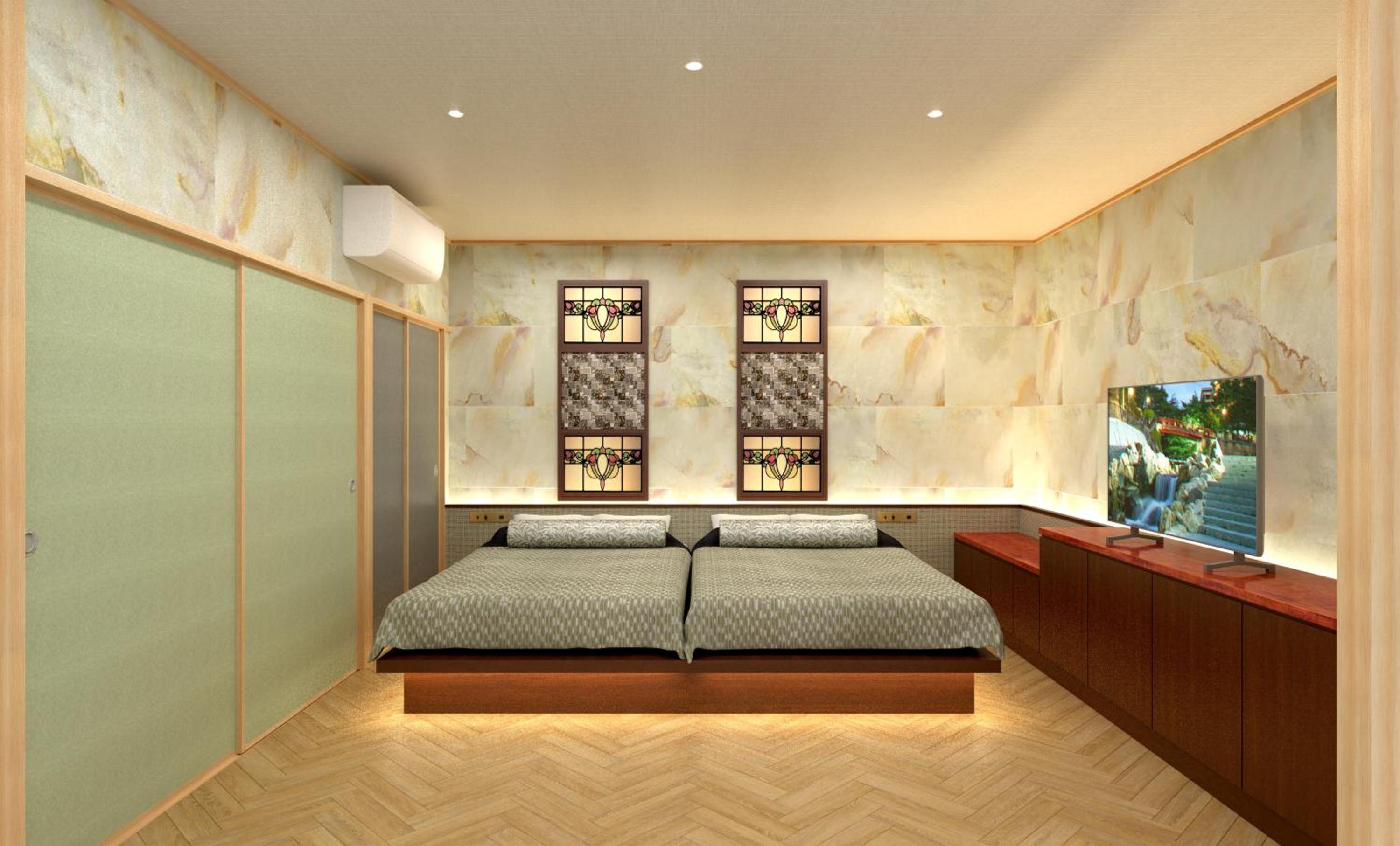 Deluxe Japanese Western Style Room (Retro-Modern) with Private Bathroom - Meals service in room