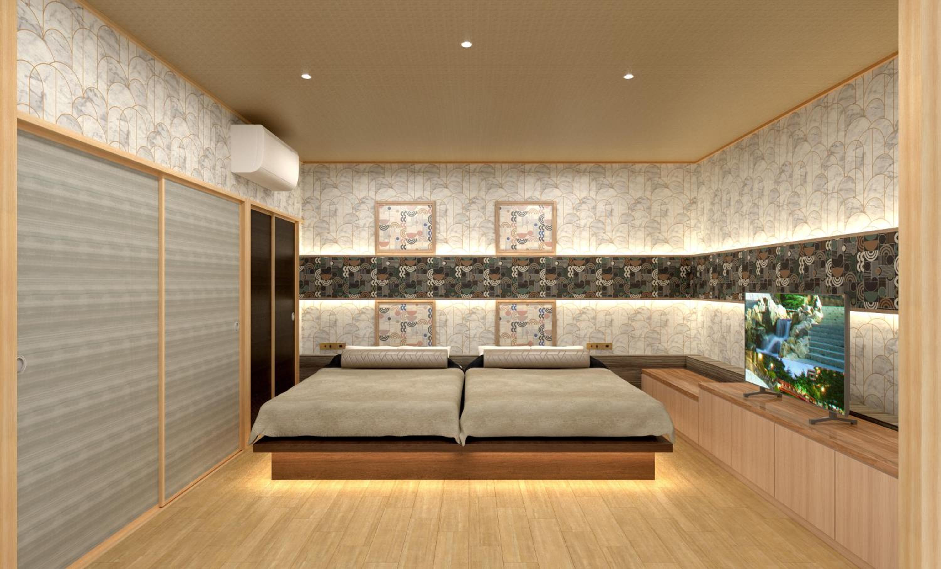 Deluxe Japanese Western Style Room (Japandi) - Meals Service in Room