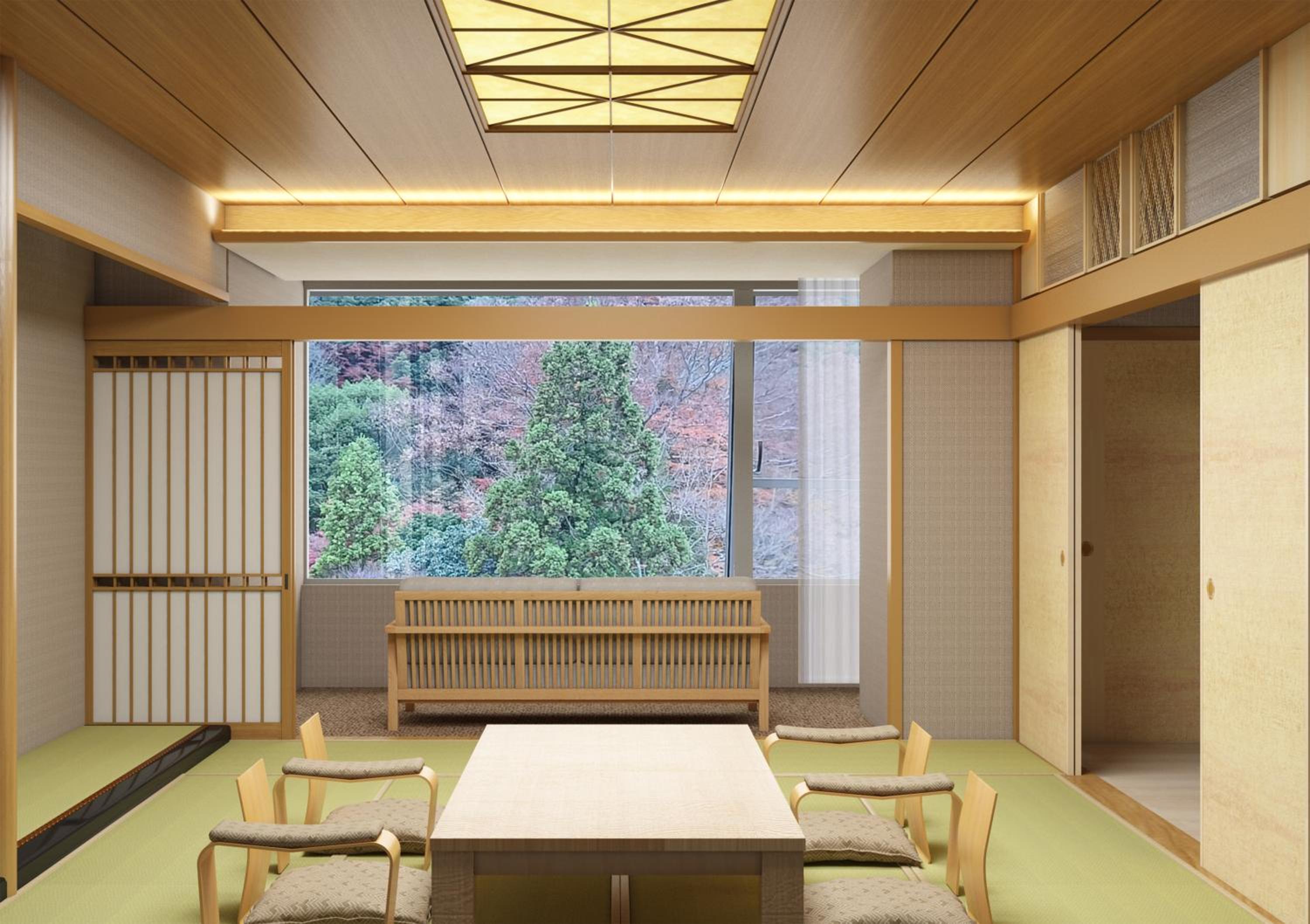 Deluxe Japanese Western Style Room (Natural) - Meals Service in Room photo 2