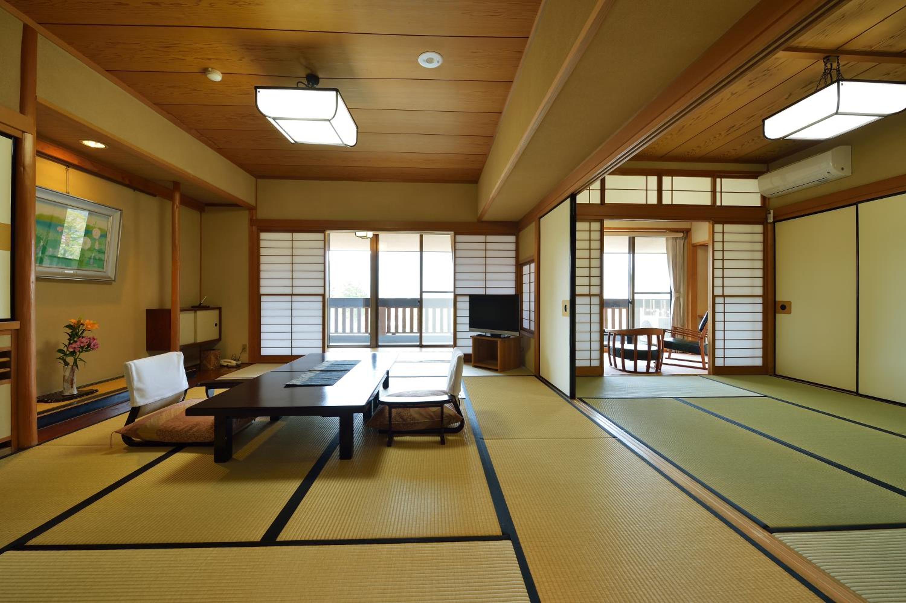 Main building Japanese Stye Room with 10 and 6 tatami Meal Provided at Room