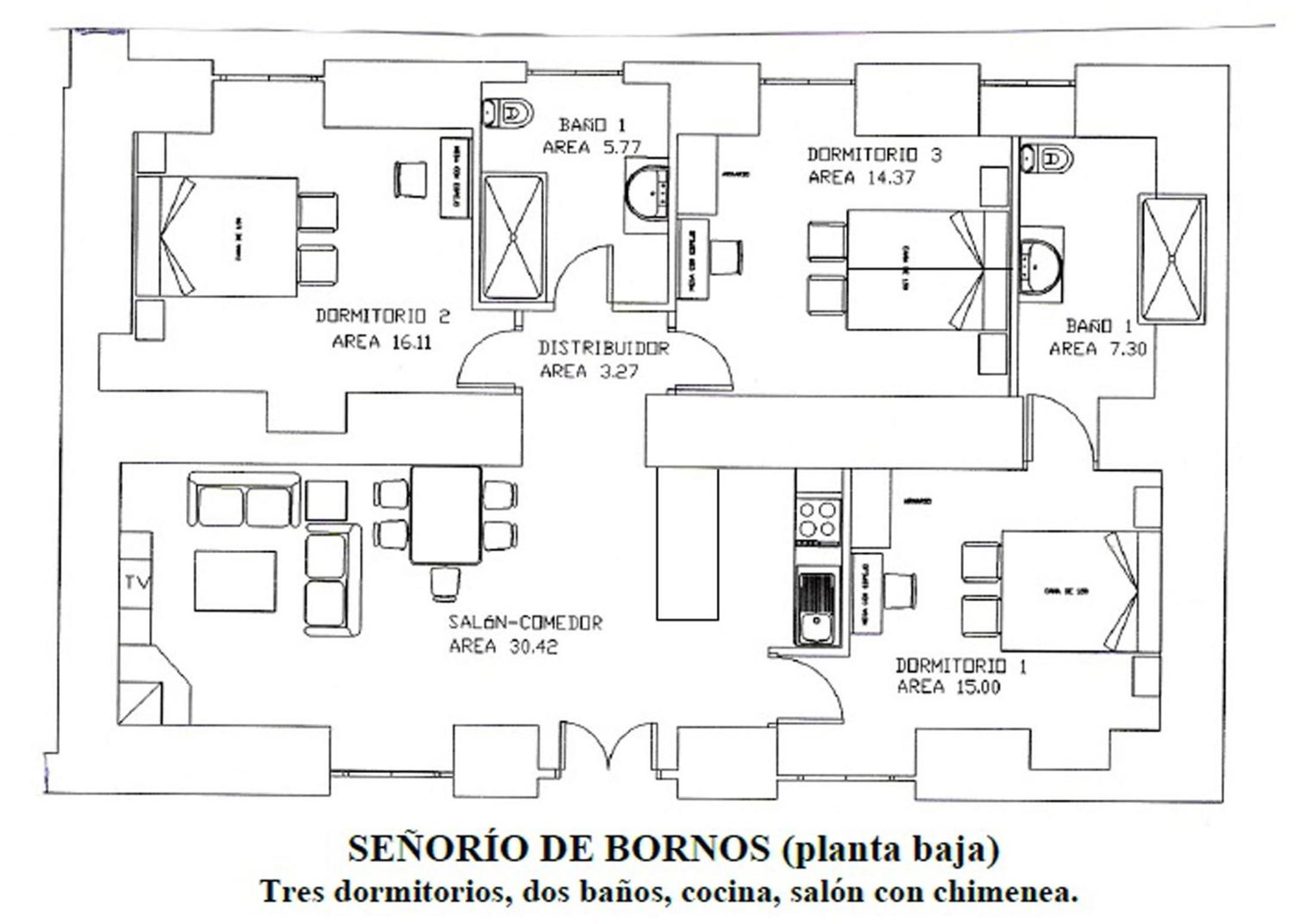 Three-Bedroom Apartment photo 3