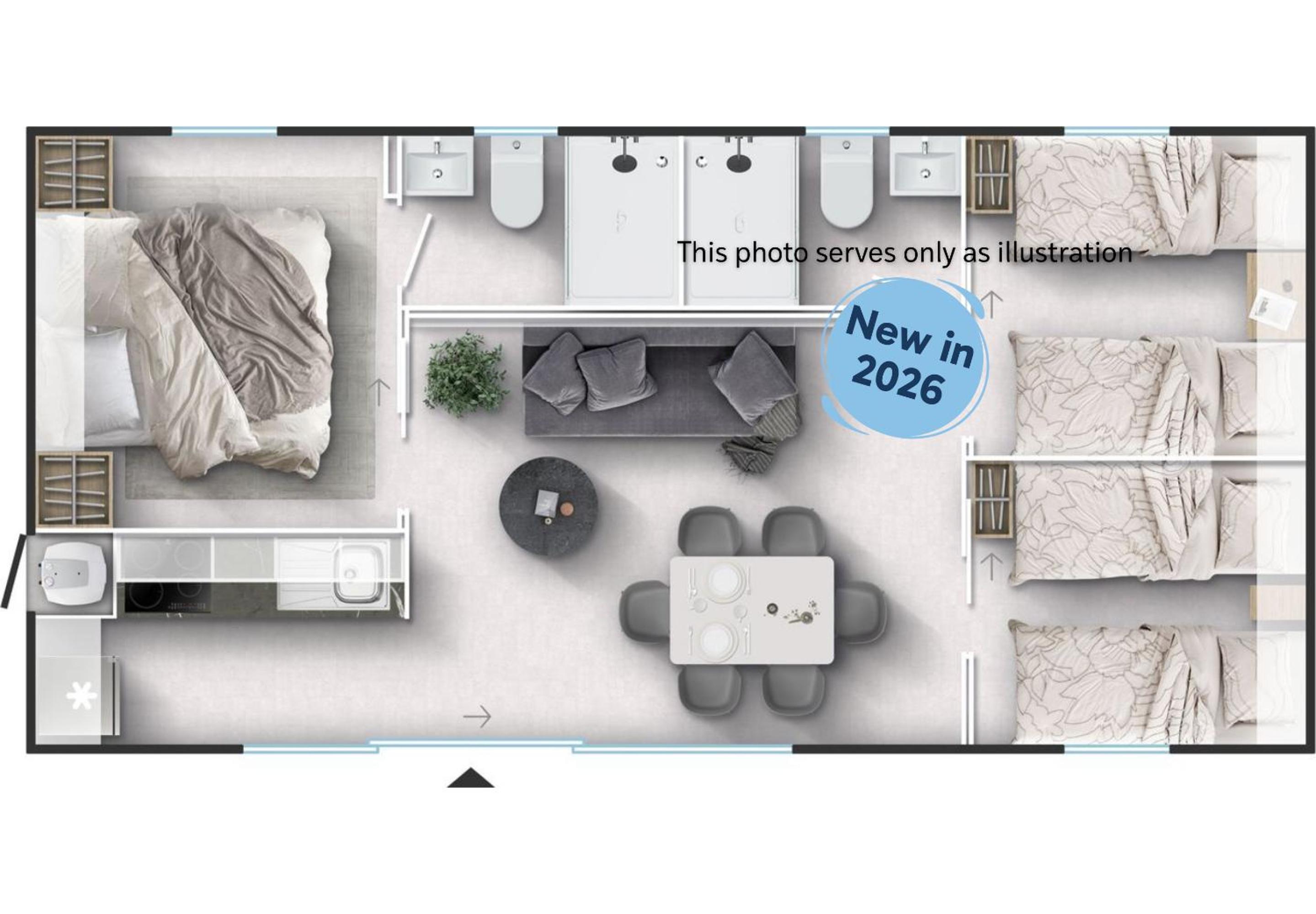 Mobile home Family superior 6+1 (C) with Pool view and whirlpool, photo 6