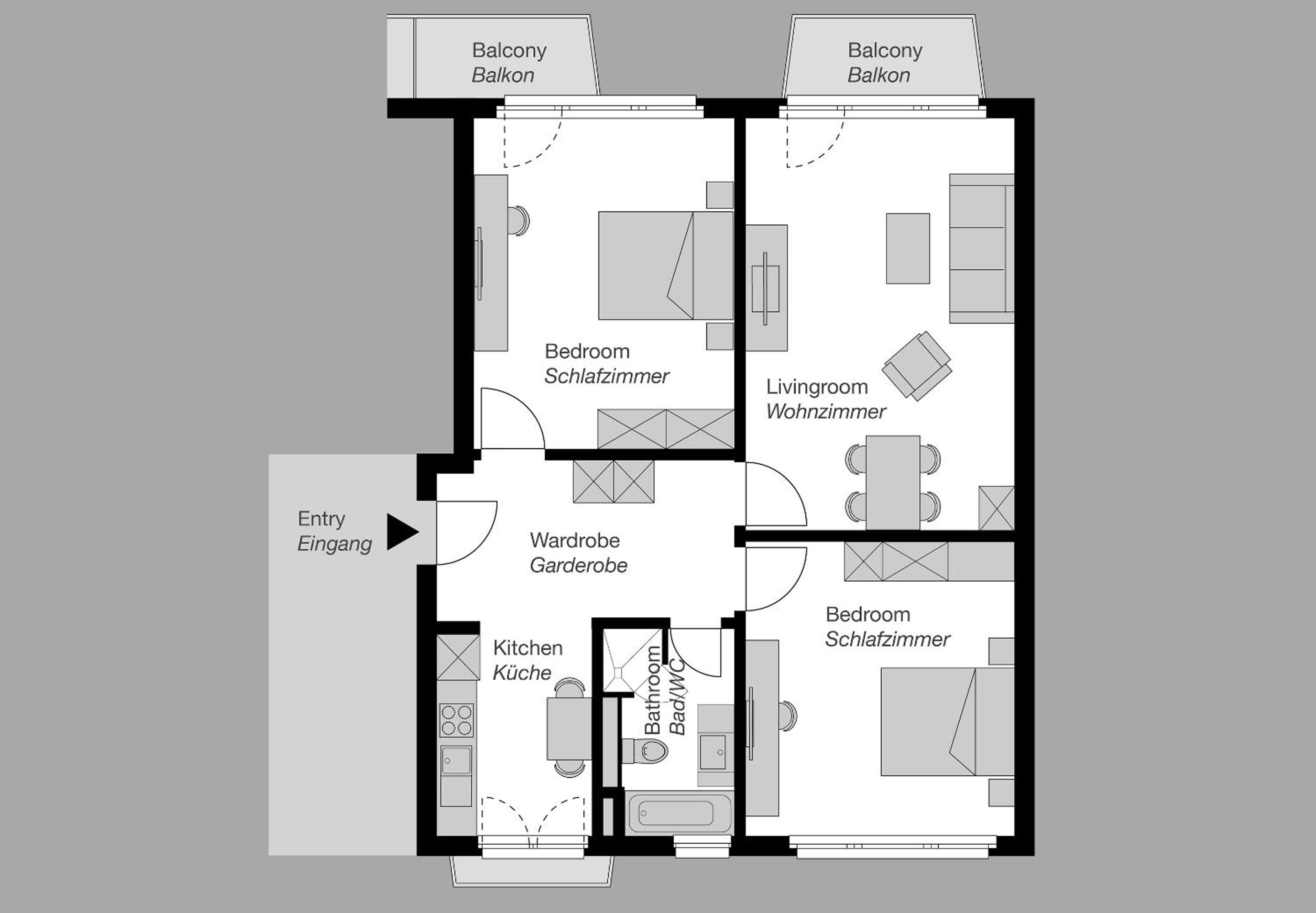 Two-Bedroom Apartment photo 2