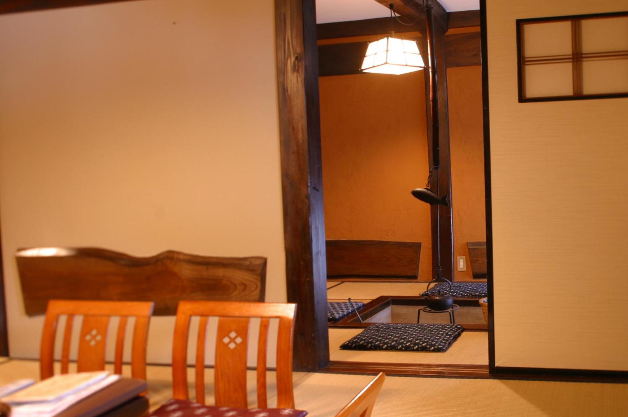 Room with Tatami Area and Fire Place