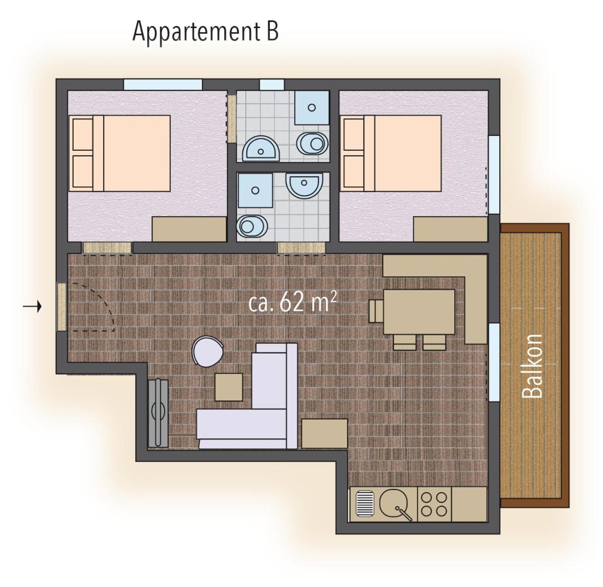 Standard Two-Bedroom Apartment photo 3