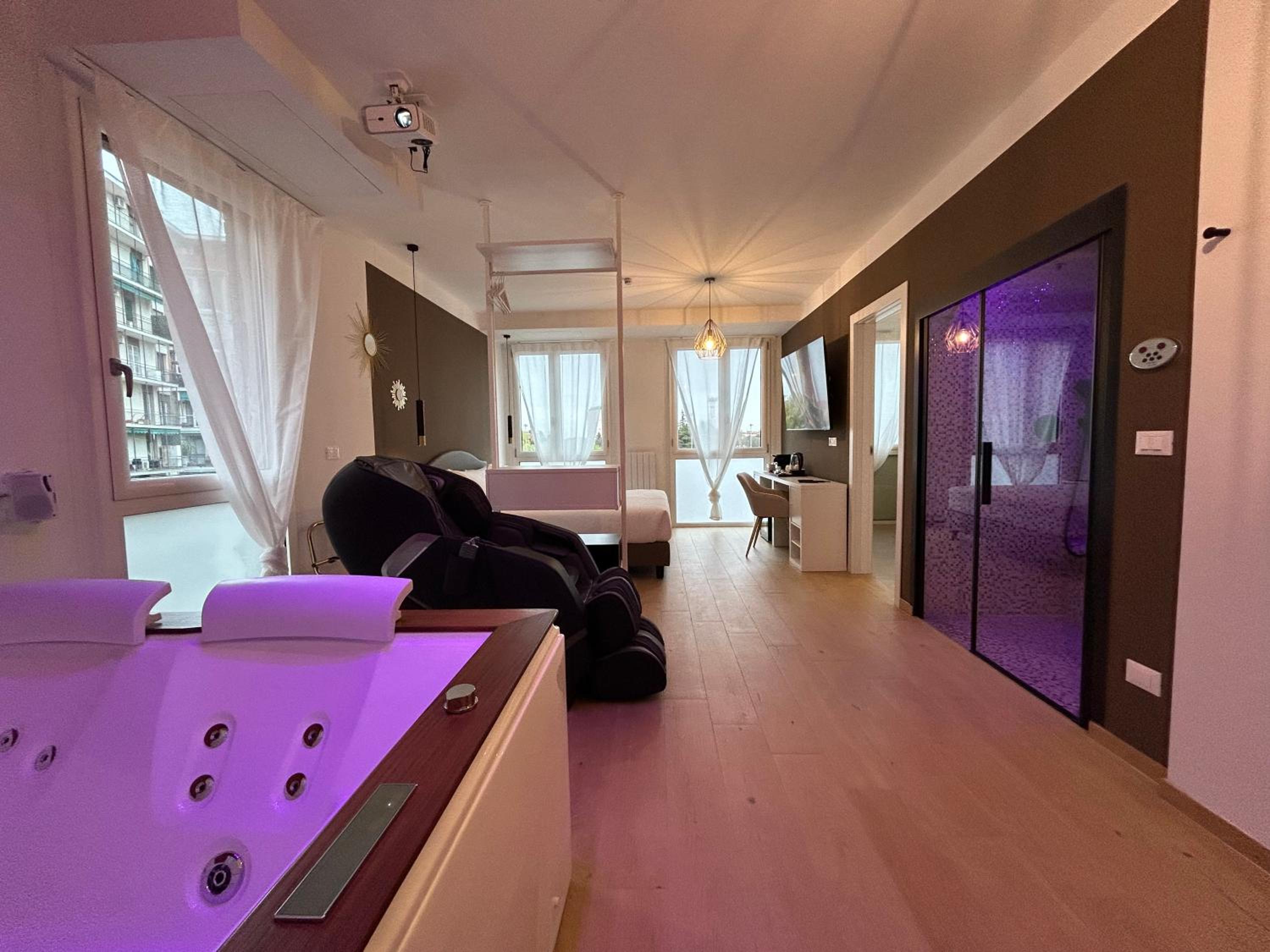 Prestige Private Spa Suite with Turkish Bath, Sauna, Home Cinema & Massage Chair