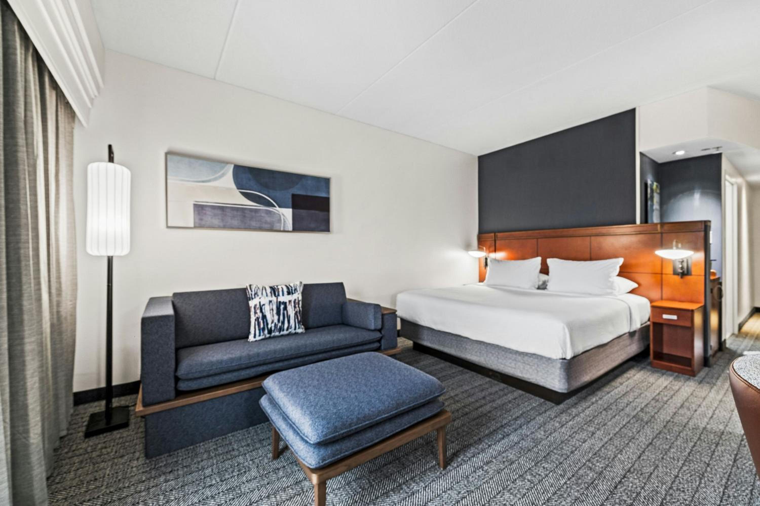 King Room with Sofa Bed and Roll-in Shower - Mobility and Hearing Accessible