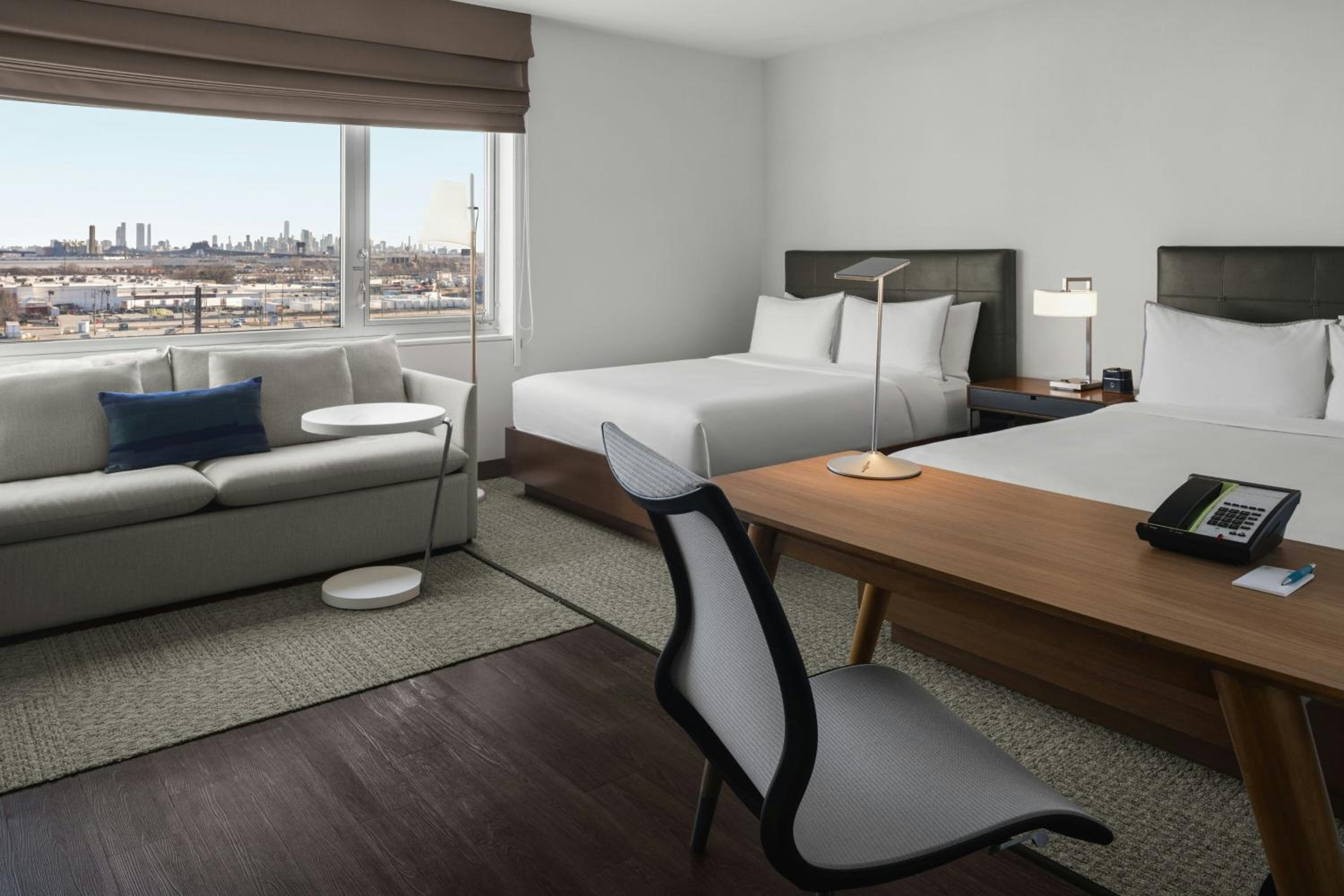 Studio with Two Queen Beds and Roll-In Shower - Mobility and Hearing Accessible