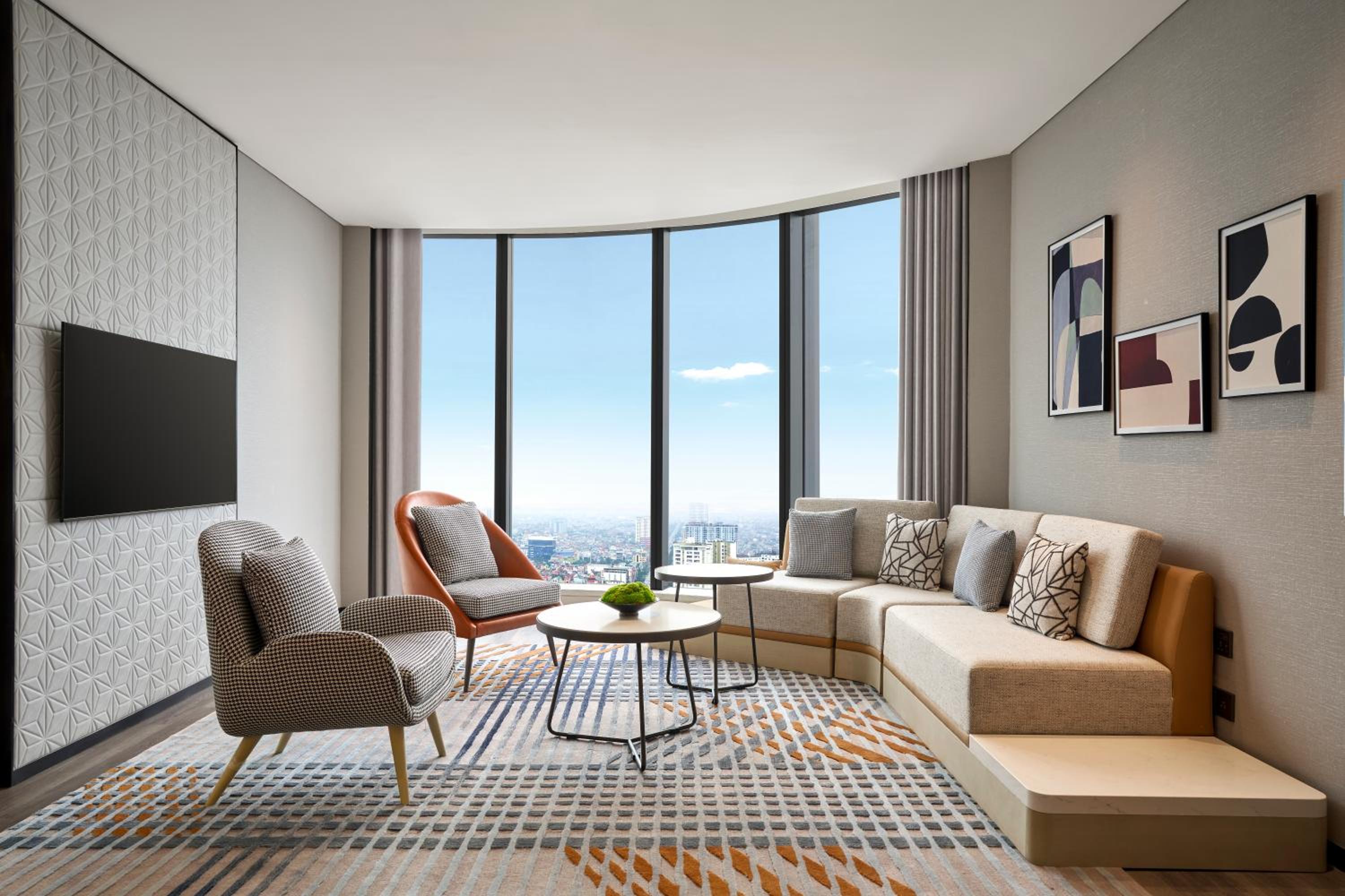 Three-Bedroom Apartment with City View