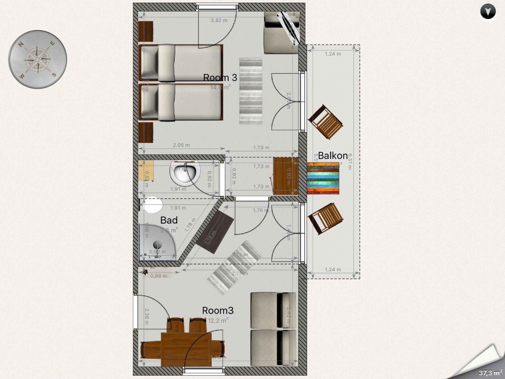 Double Room with Balcony and Mountain View photo 3