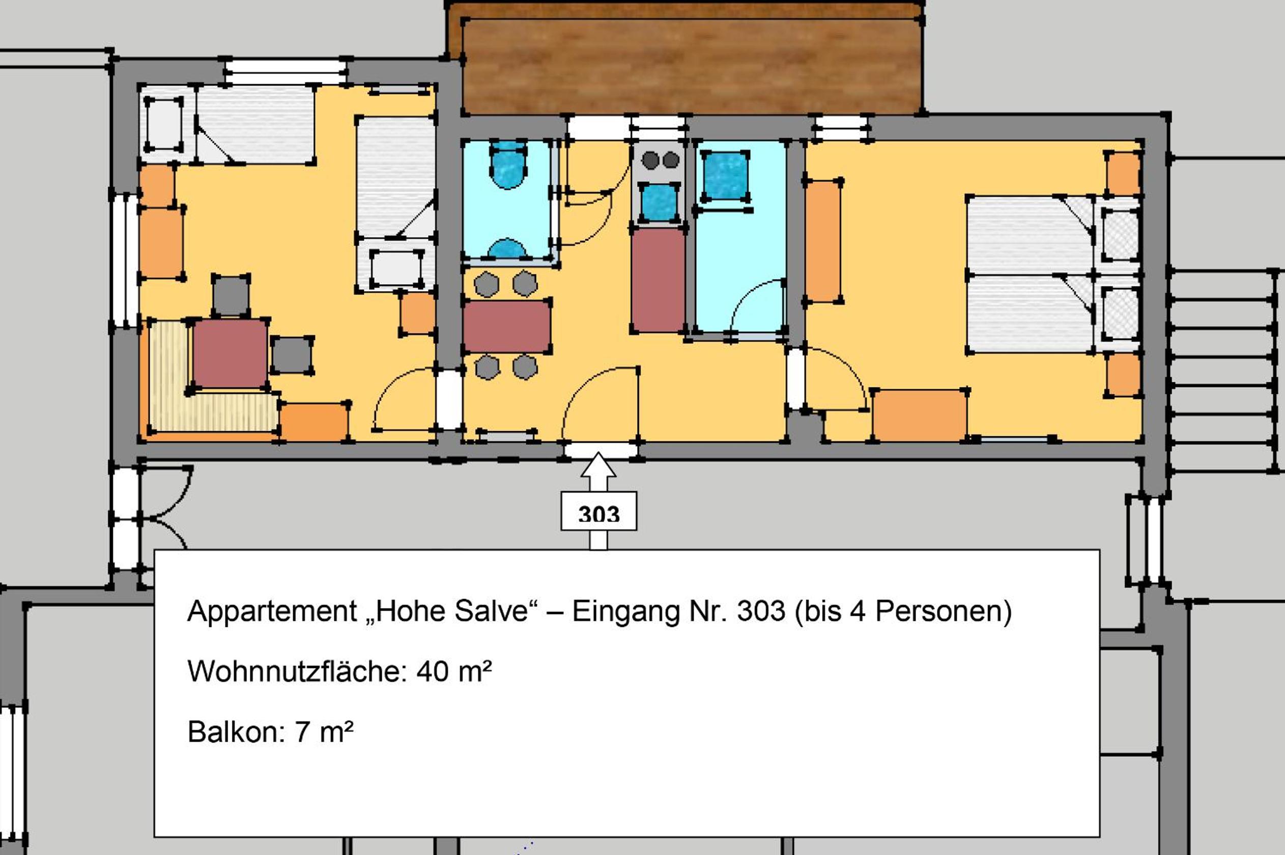 One-Bedroom Apartment with Balcony - Photo 3