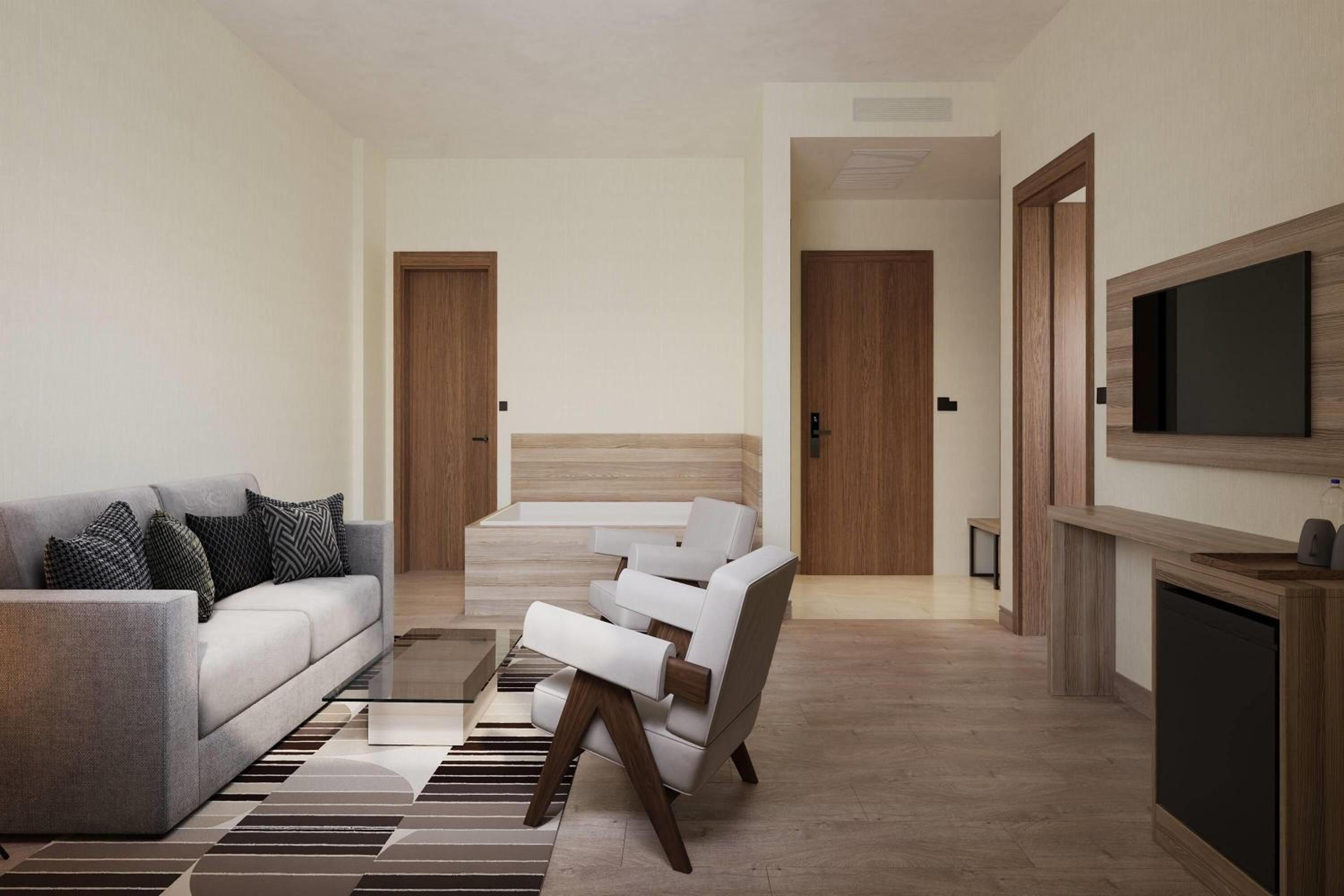 One-Bedroom Family Room with One King Bed, Sofa Bed and Jetted Tub - Non-Smoking - Photo 3