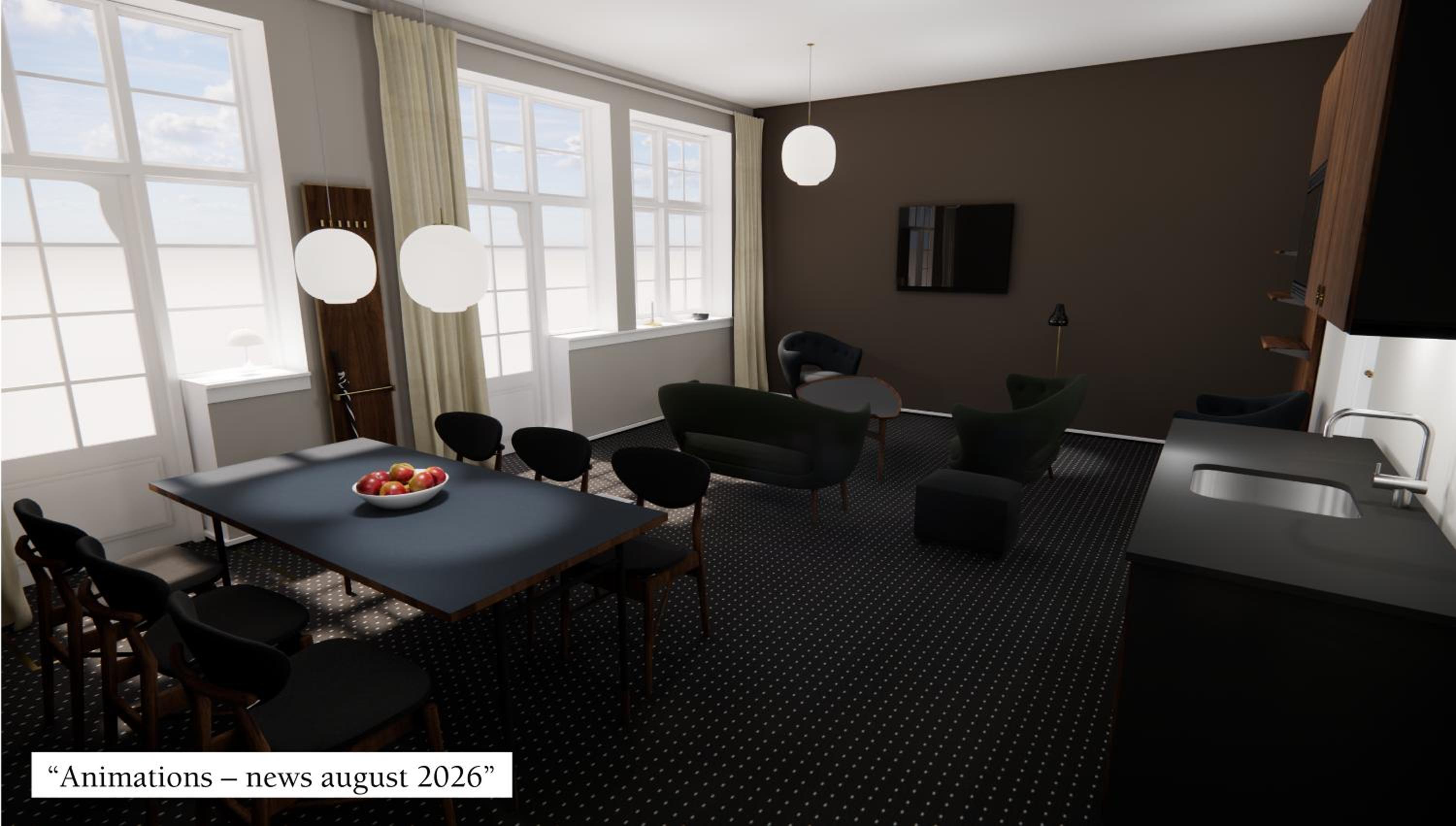 Two-Bedroom Apartment with Terrace and Lake View