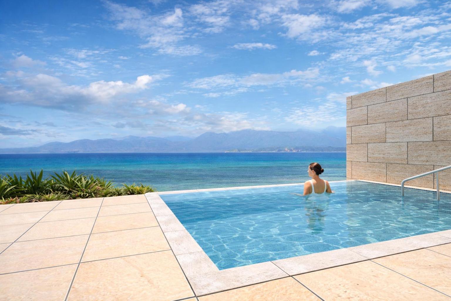 Oceanfront Pool Villa (Twin bed)