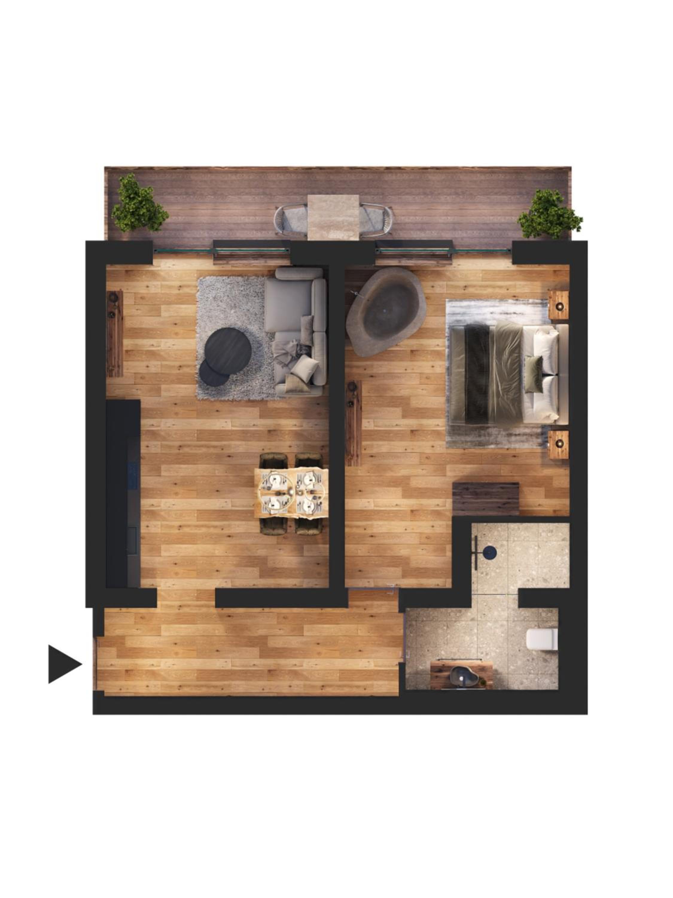 Alpine Suite Forest Balkon