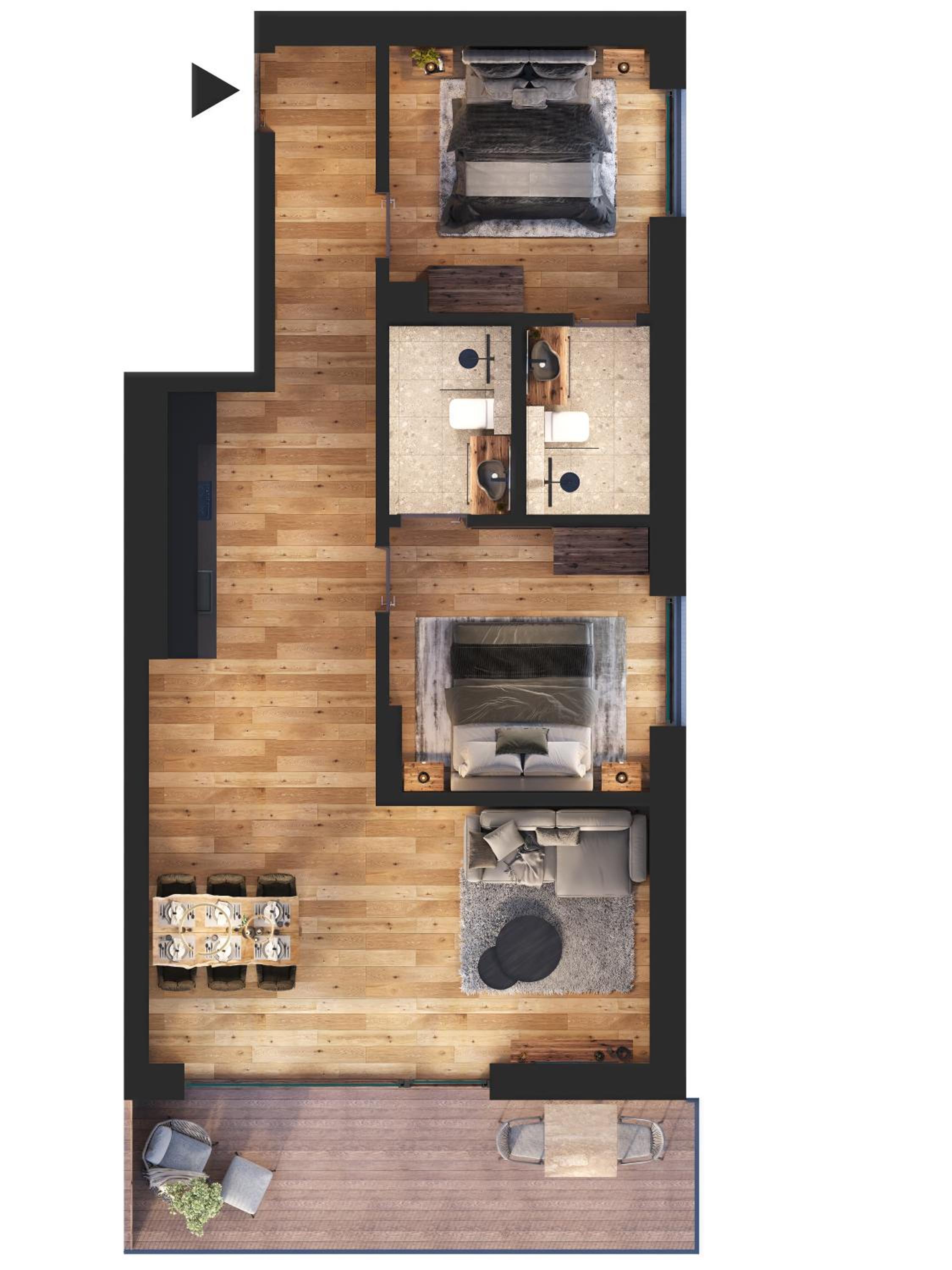Premium Family Suite Serles Panorama Terrasse