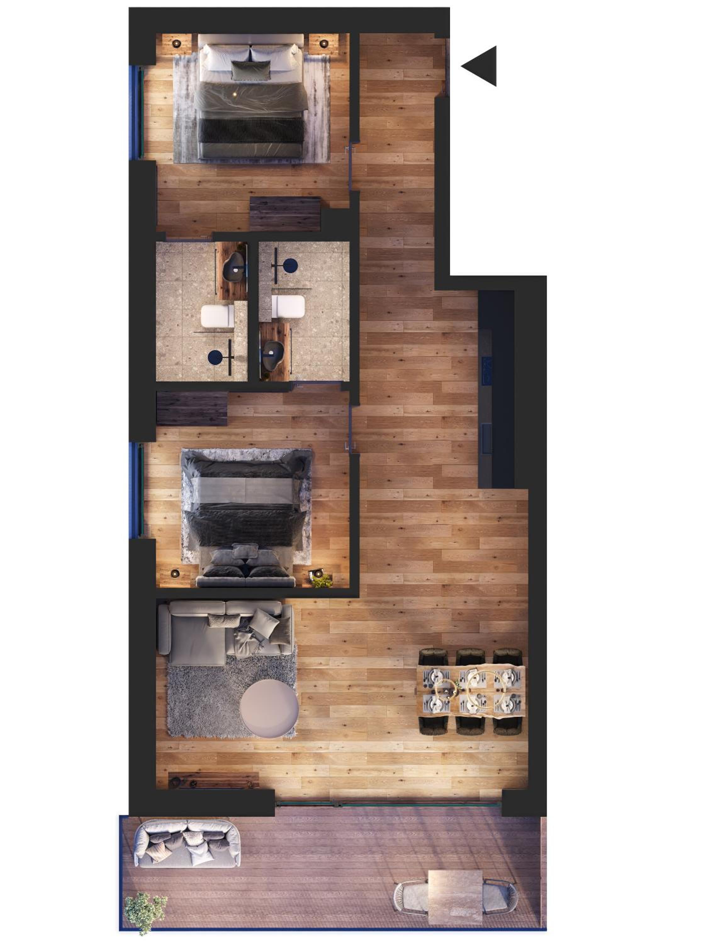 Premium Family Suite Serles Panorama Terrasse