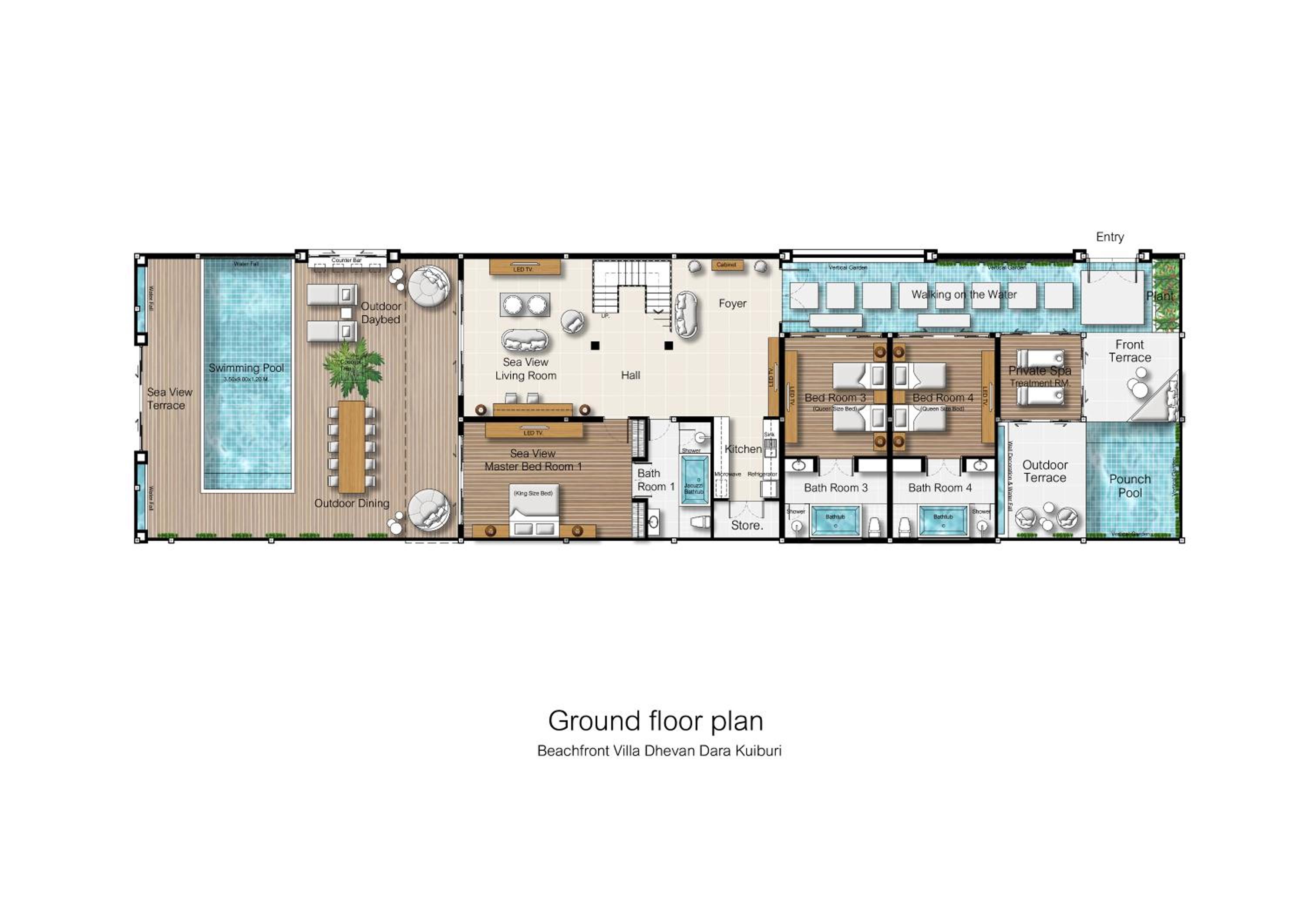 Four-Bedroom Villa photo 2