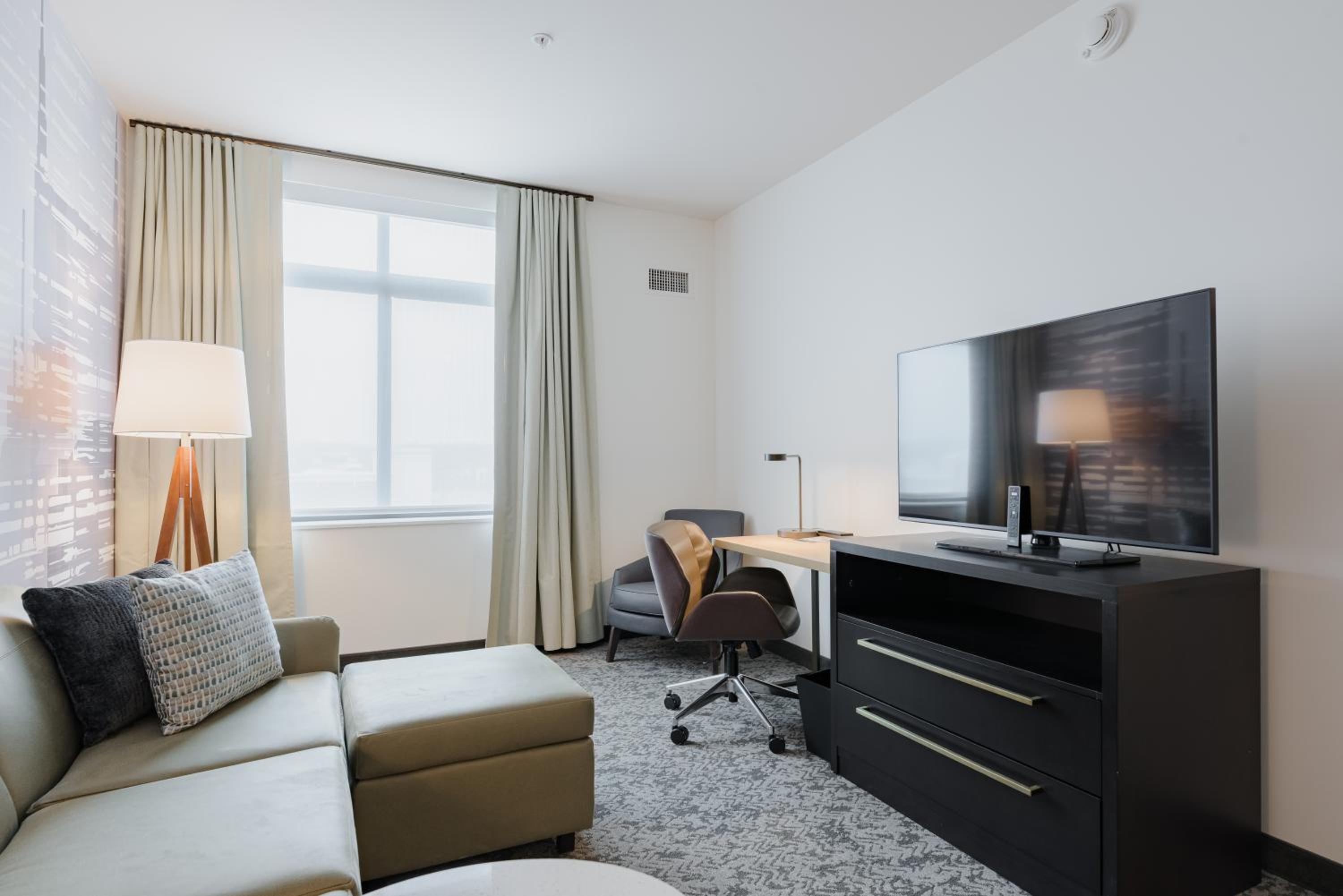 One-Bedroom Suite with Two Queen Beds with Sofa Bed and Roll-In Shower - Mobility Accessible