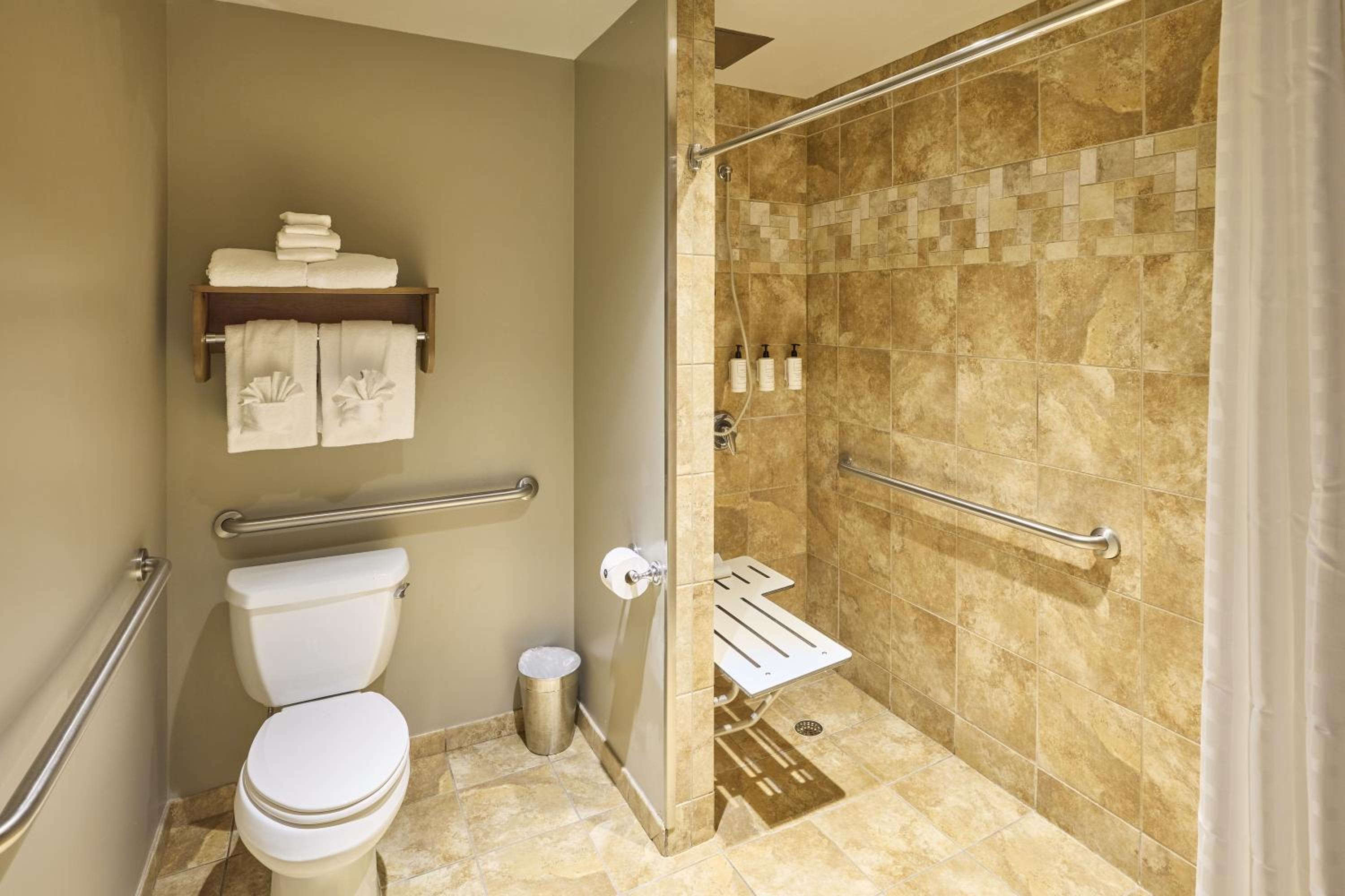 Deluxe Queen Room with Two Queen Beds and Roll-in Shower - Mobility and Hearing Access/Non-Smoking photo 3