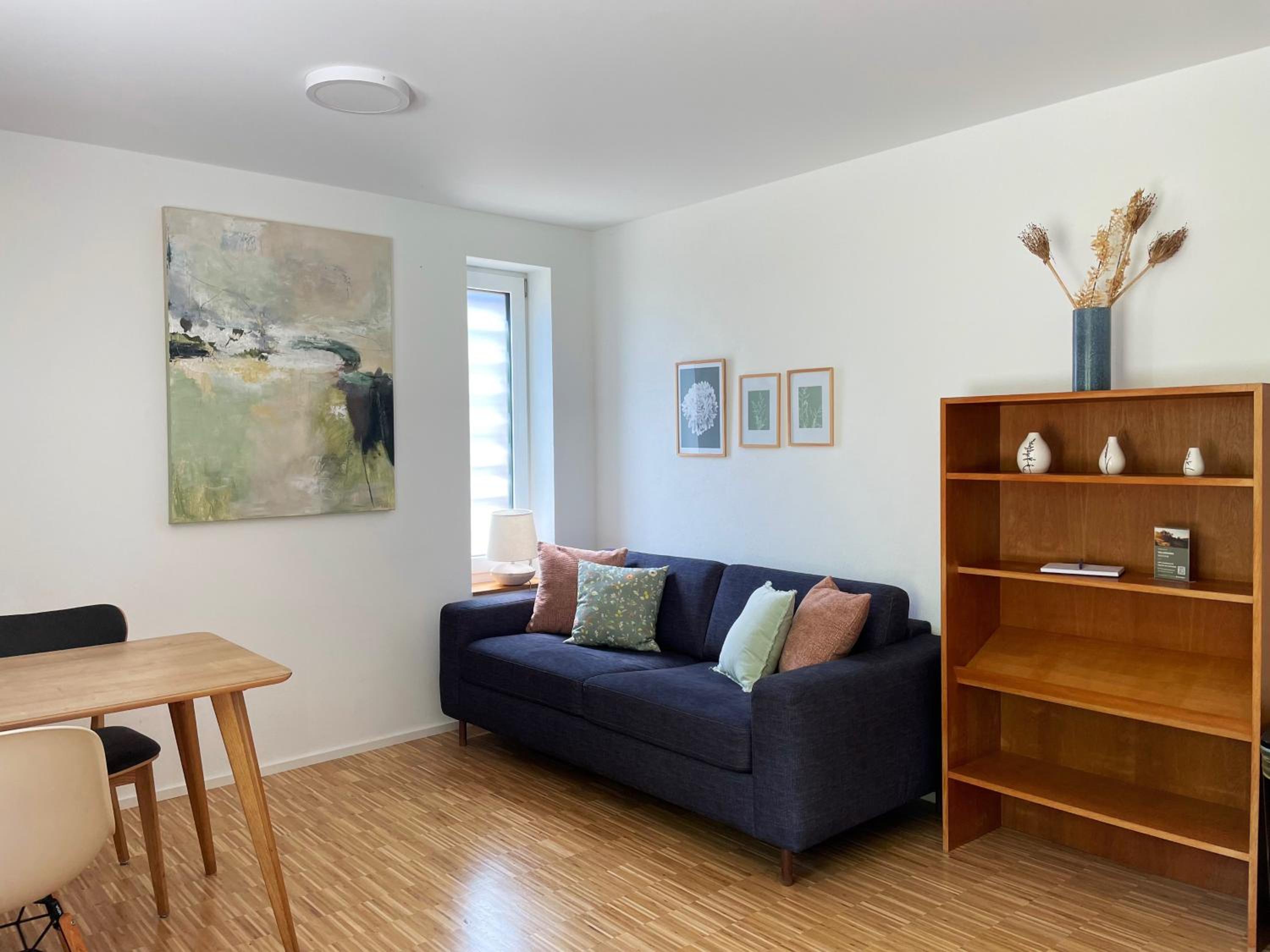 Deluxe One-Bedroom Apartment with Garden View