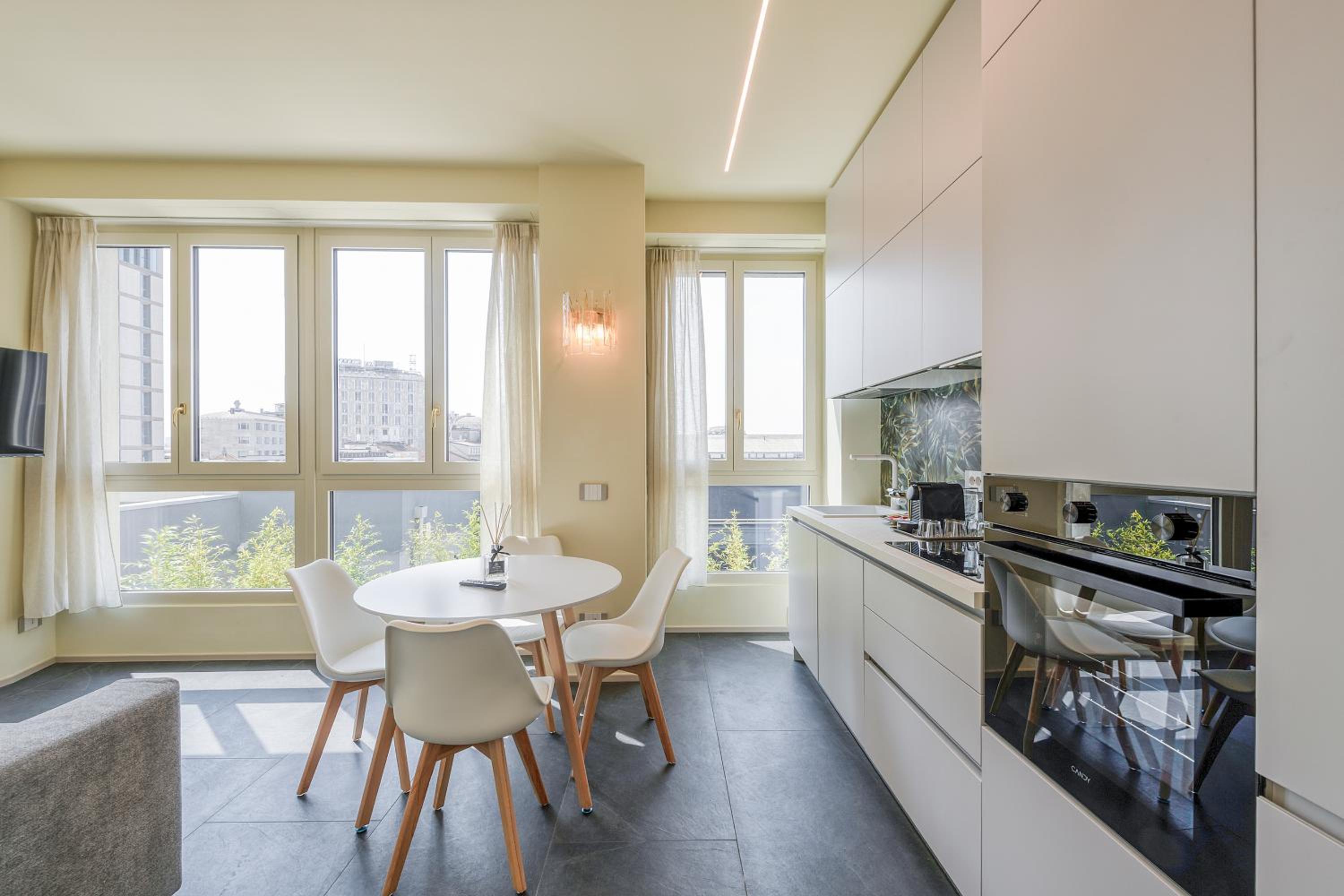 Deluxe One-Bedroom Apartment with City View