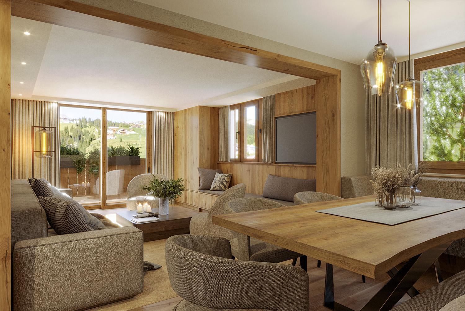 Two-Bedroom Apartment with Balcony