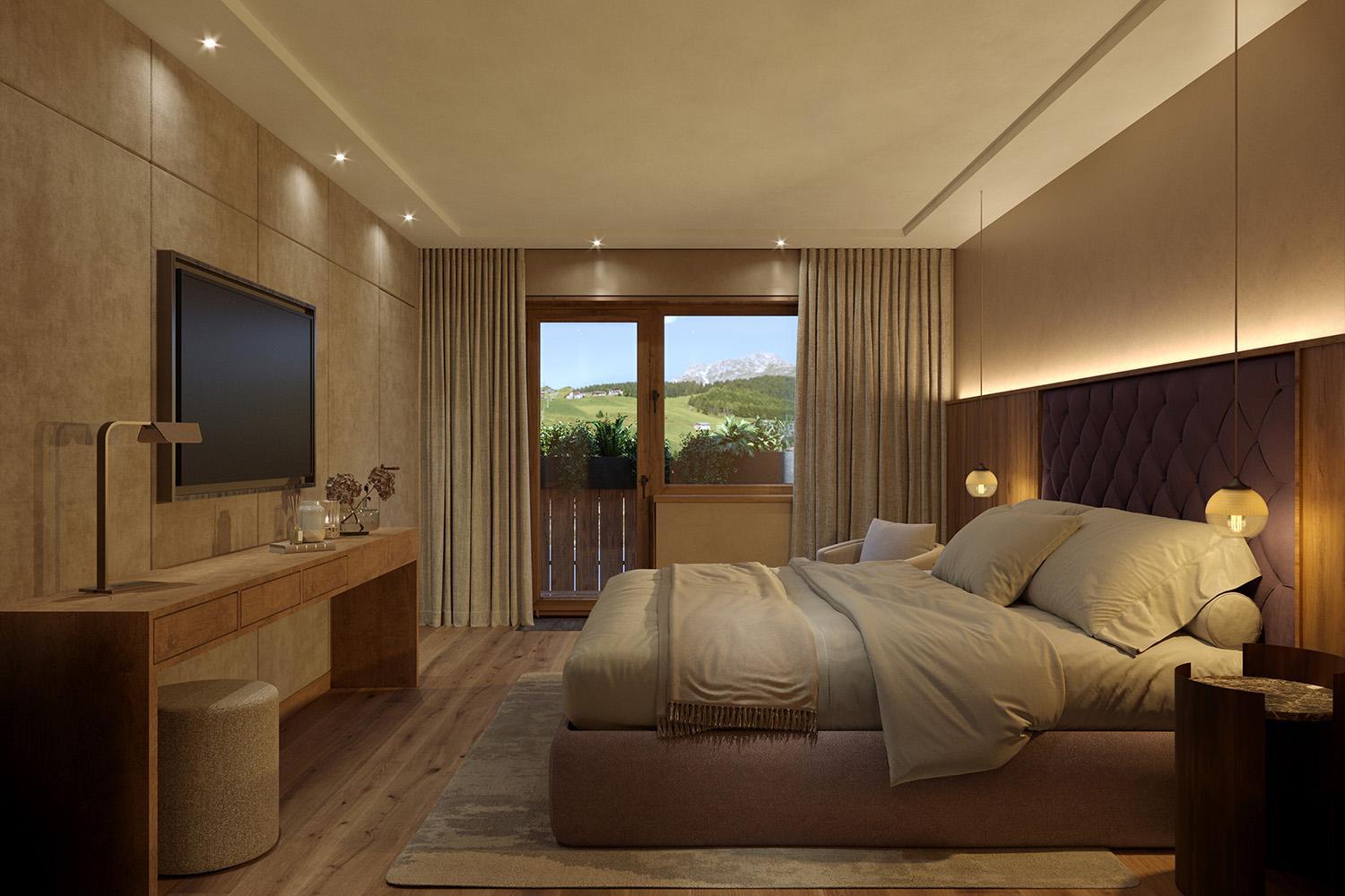 One-Bedroom Apartment with Balcony