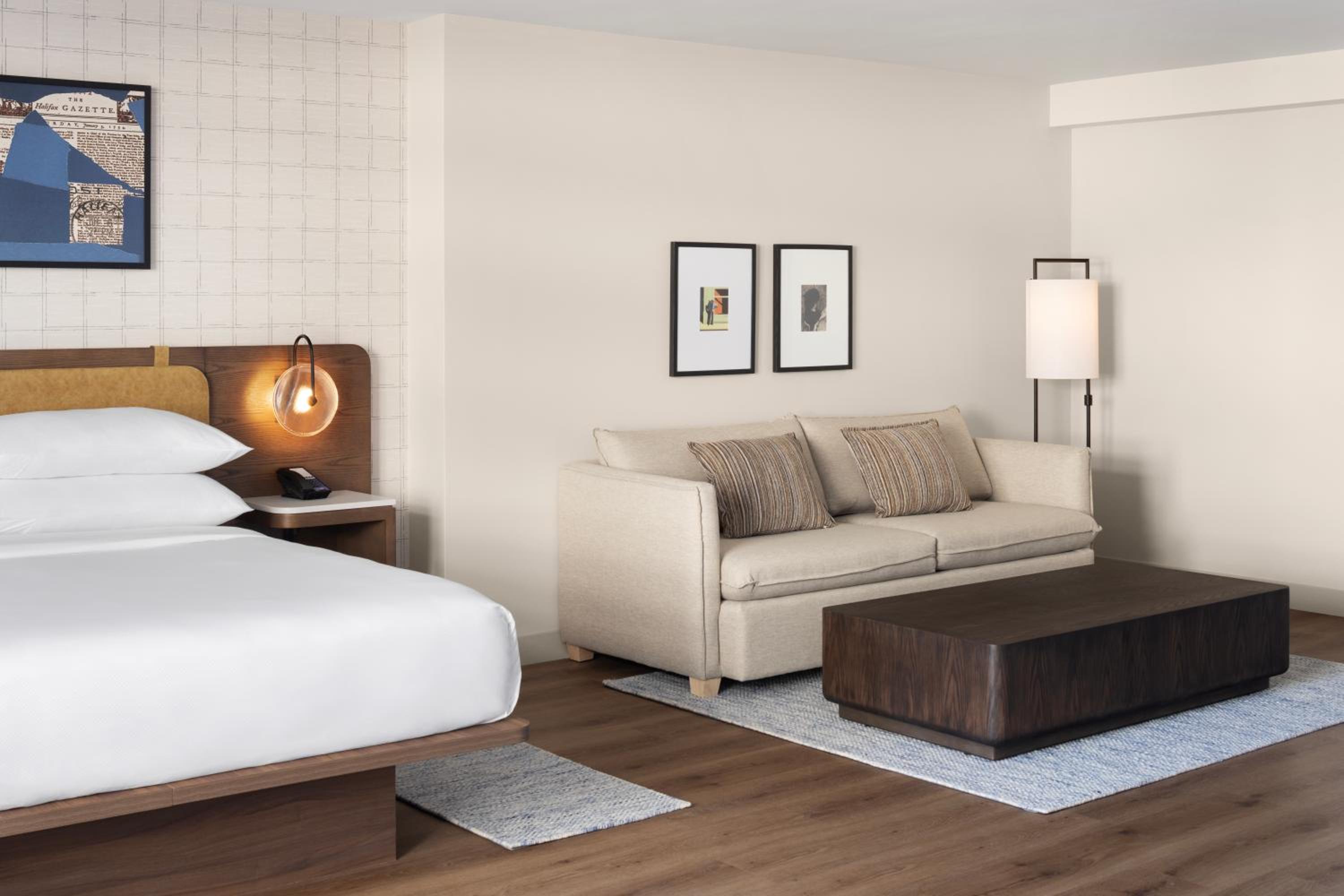 Junior King Suite with Sofa Bed and Partial Harbor View