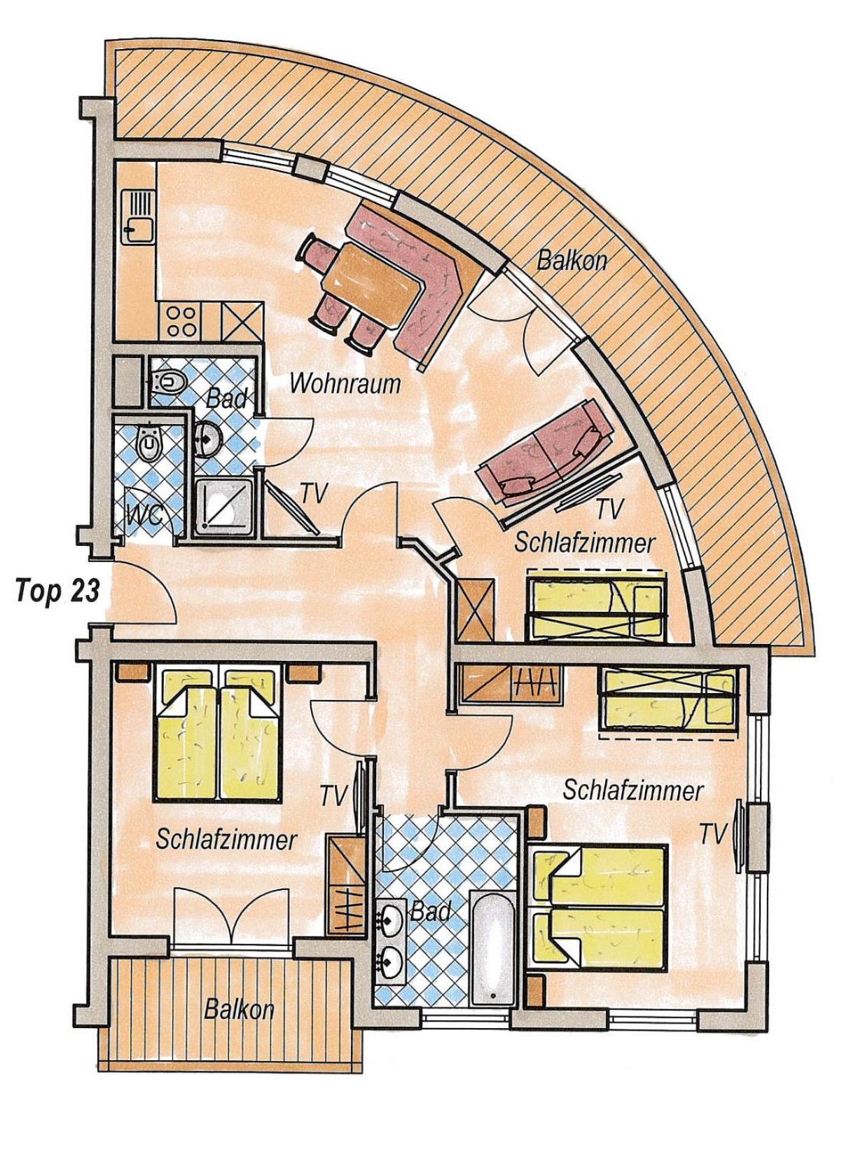 Three-Bedroom Apartment - Photo 8